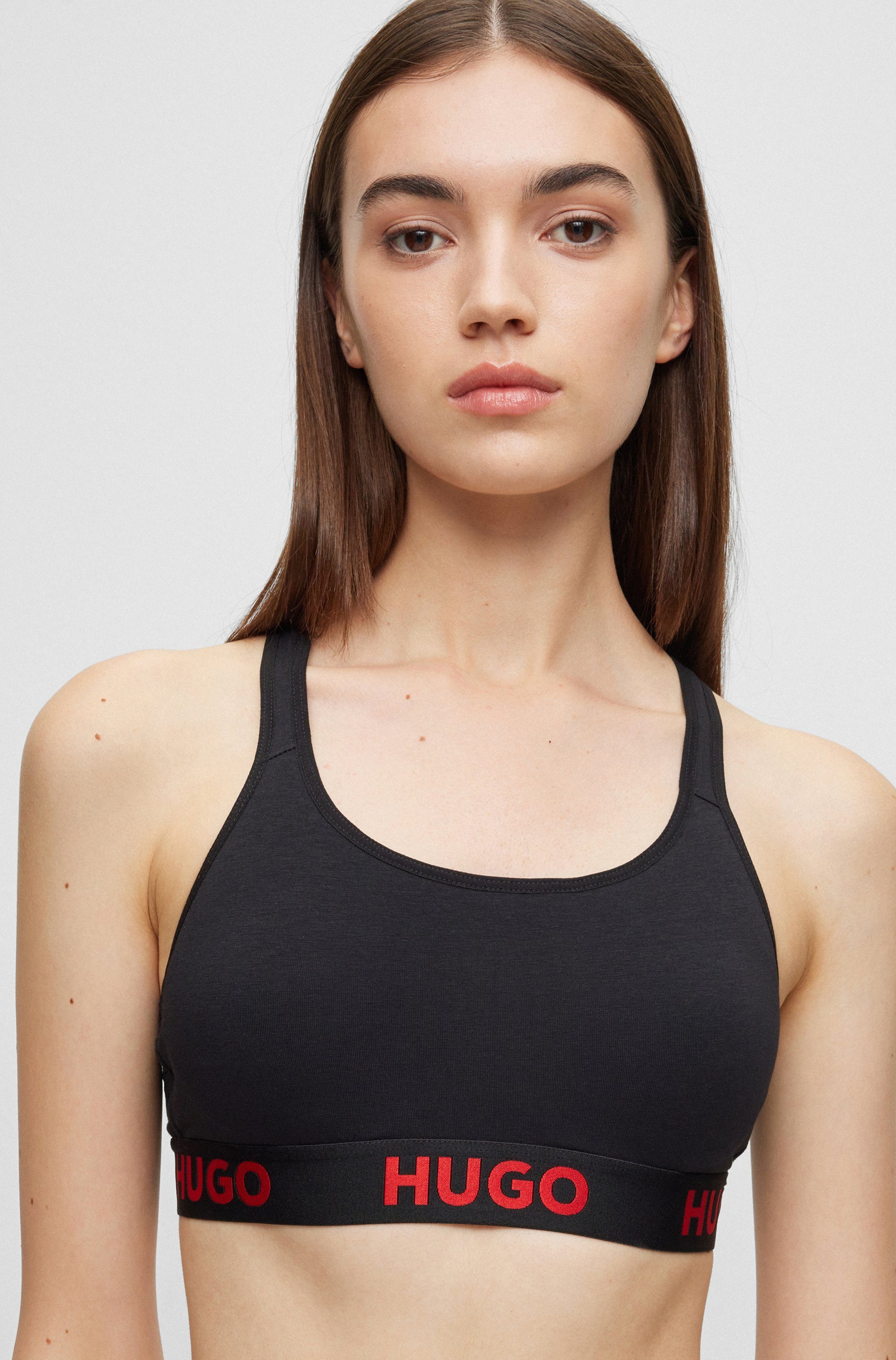 HUGO underwear Bralette-bh BRALETTE PADDED SPOR met elastische taille