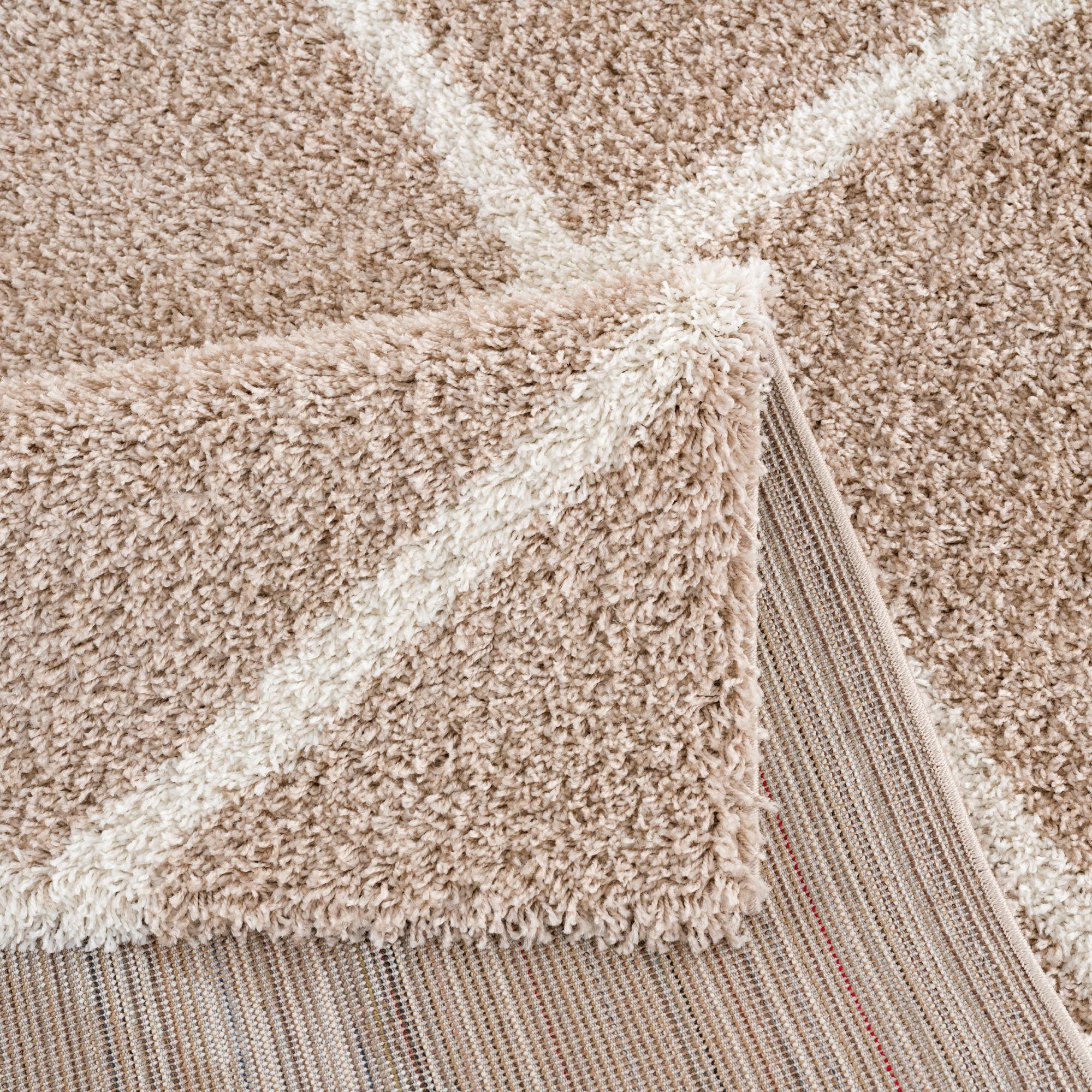 SANAT HALI Hoogpolig vloerkleed Madrid Woonkamer, lange pool, shaggy-vloerkleed