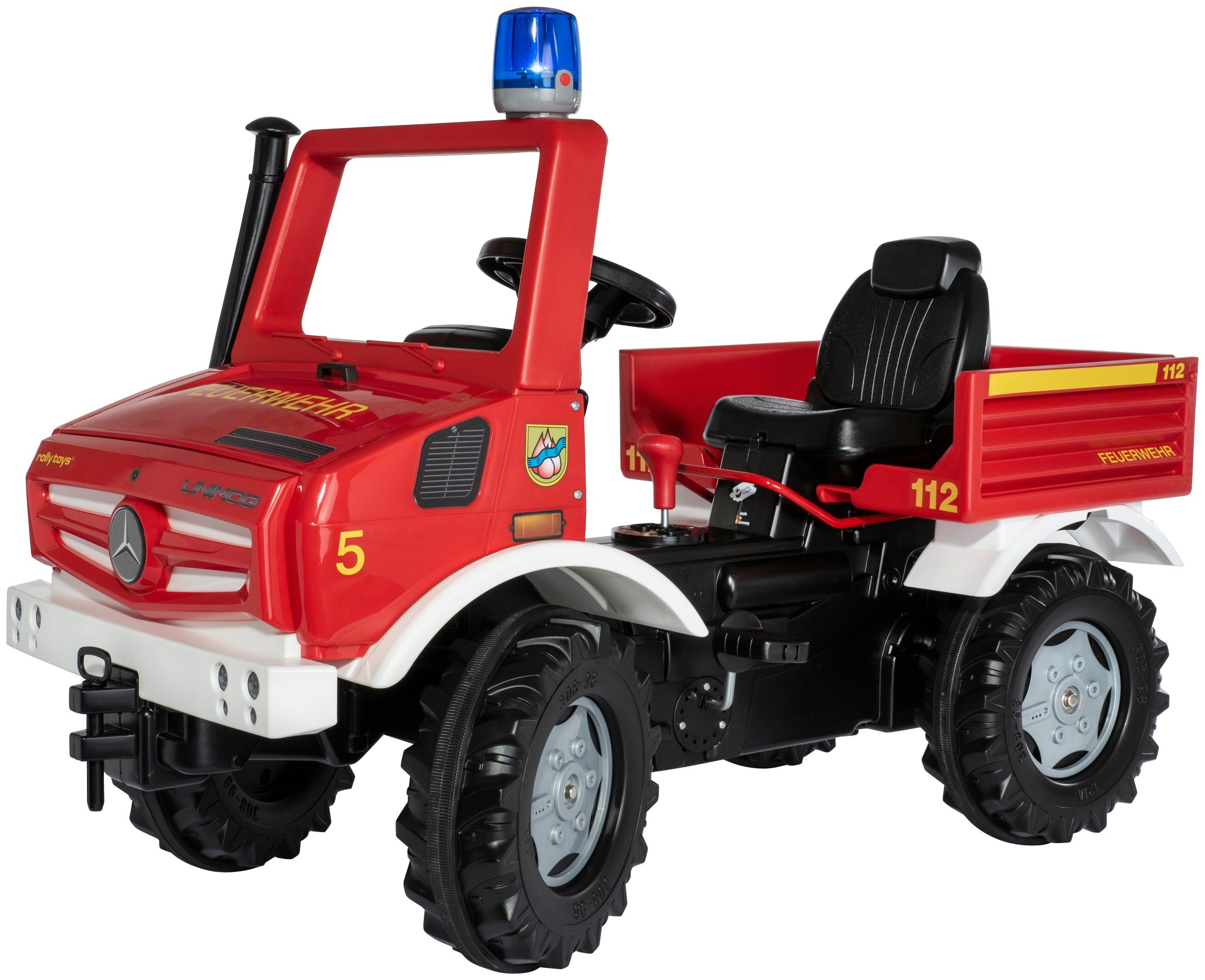 rolly toys® Trapauto RollyUnimog Fire inclusief rollyflashlight