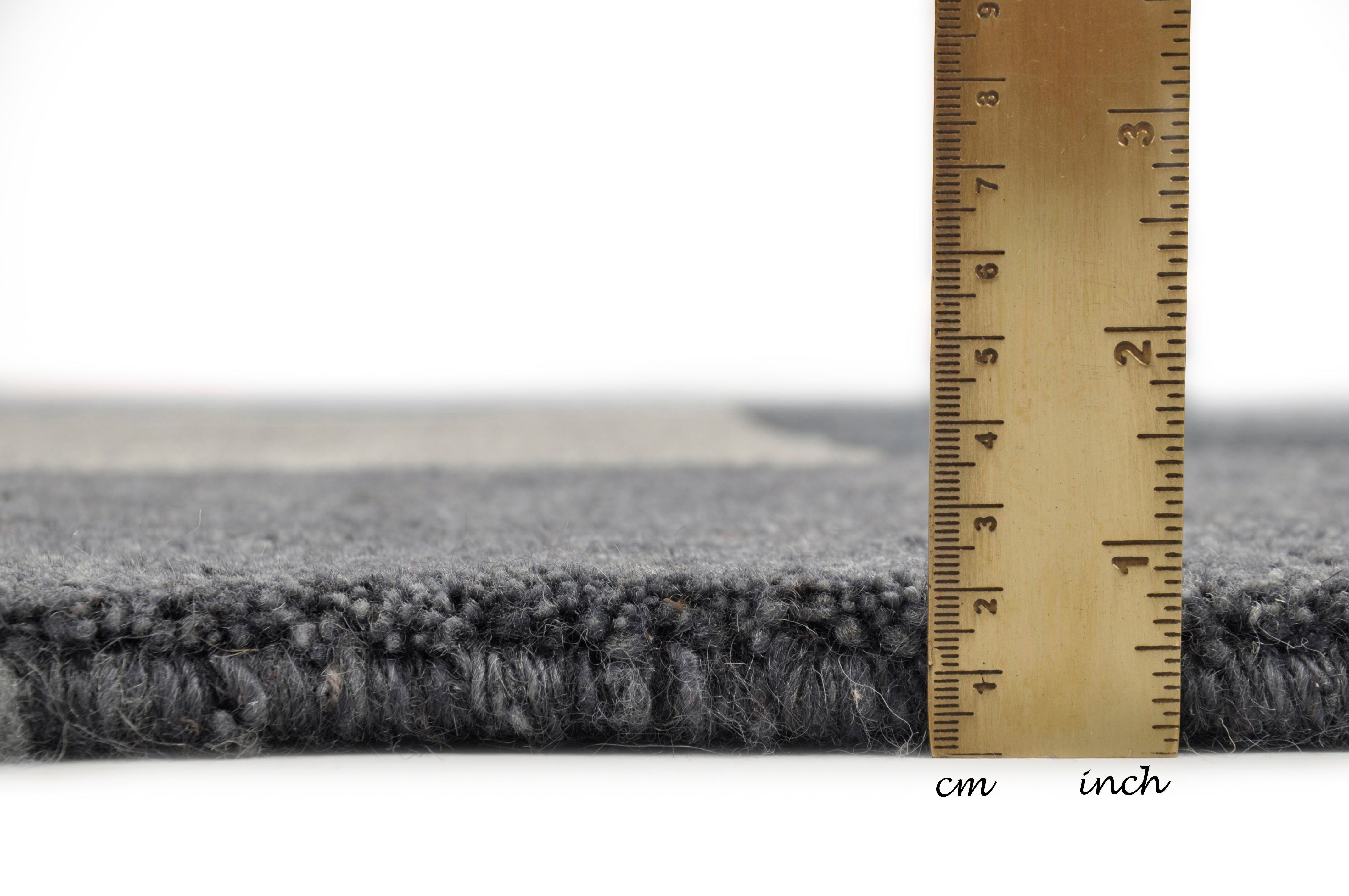 THEKO Wollen kleed Dalas - 7709 zuivere wol, met de hand geknoopt, patchworkdesign