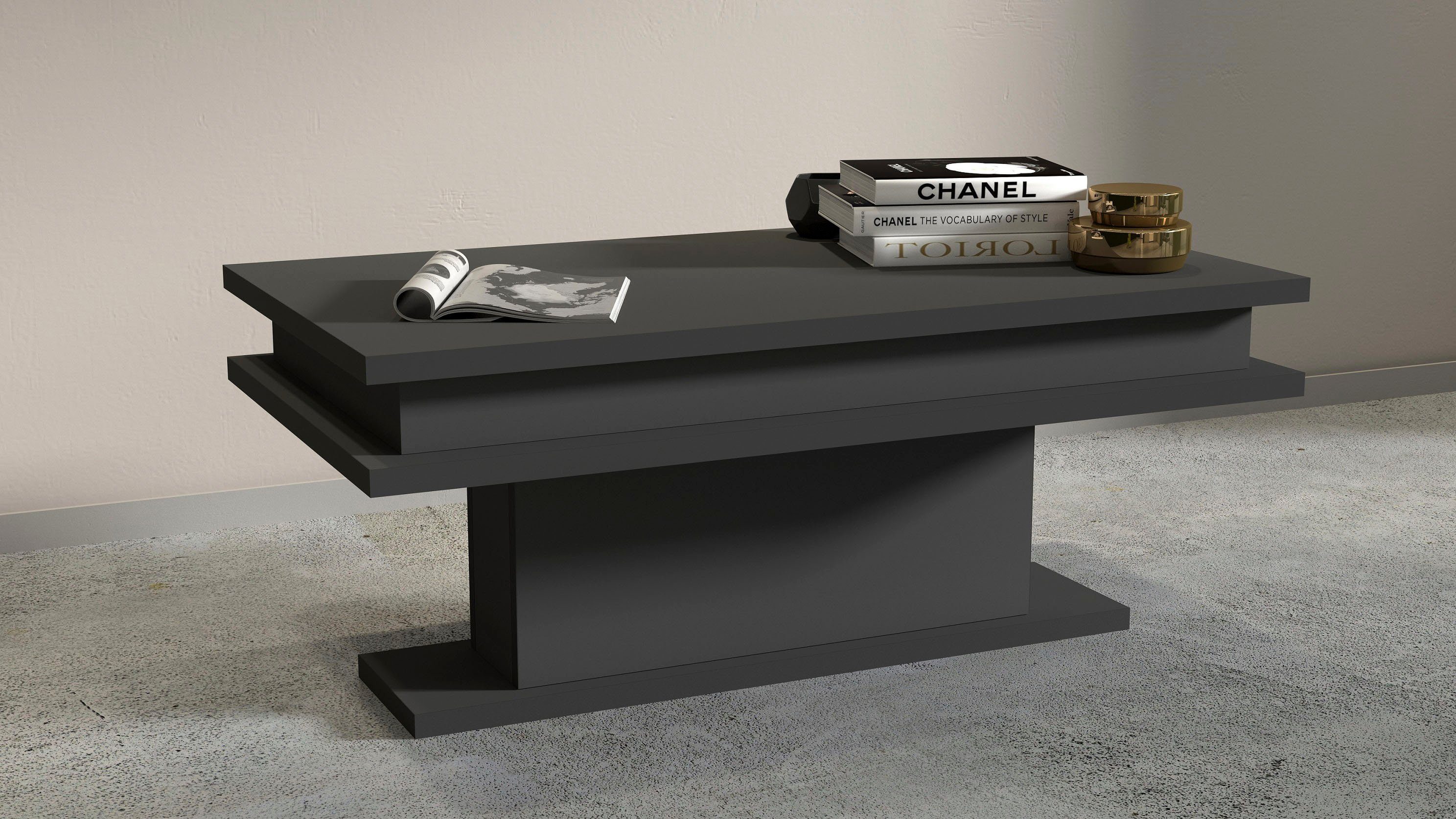 INOSIGN Salontafel LITTLE BIG- Koffietafel, Sofatafel, Woonkamertafel, Breedte ca. 100 cm salontafels grijs