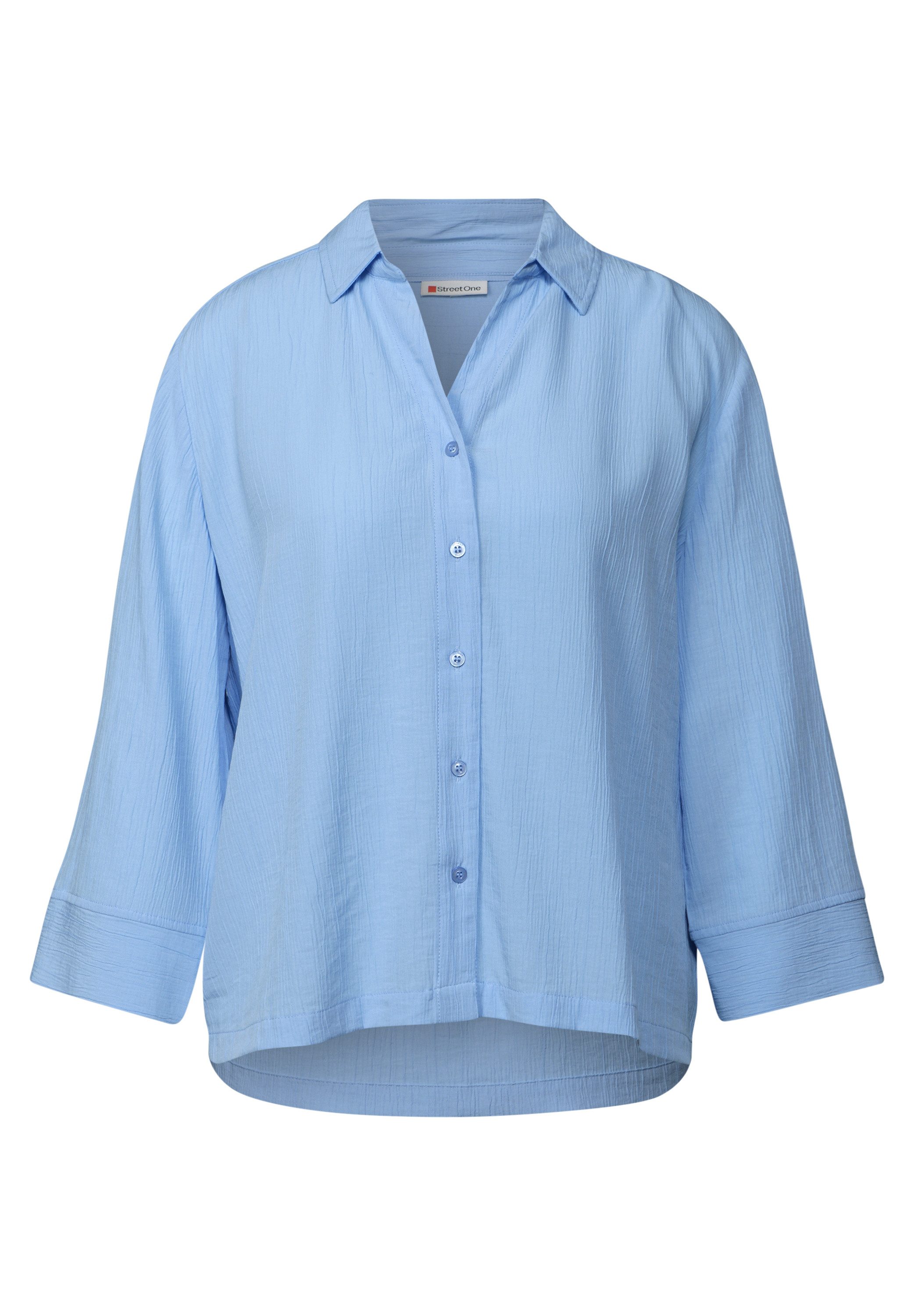 STREET ONE Gekreukte blouse met 3/4-mouwen