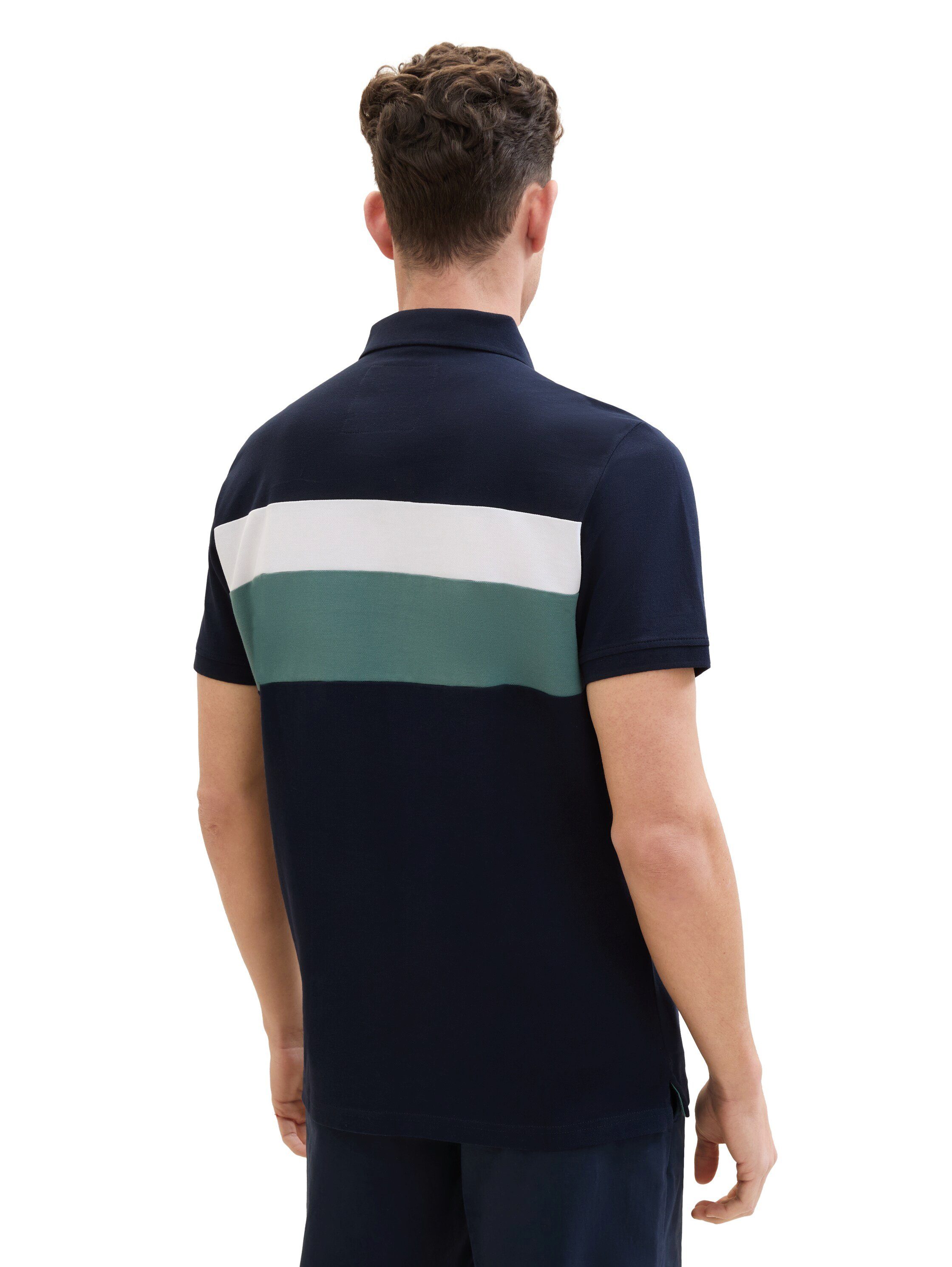 Tom Tailor Poloshirt met logo in reliëf op de borst