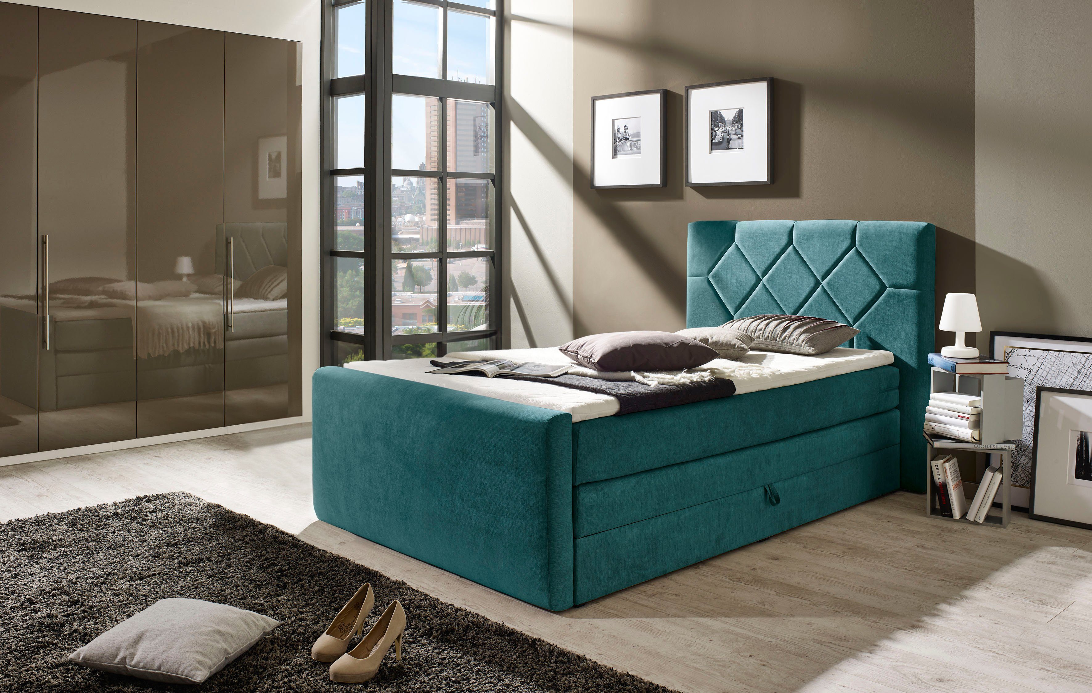 Places of Style boxspring Atlanta inclusief topmatras en bedkist