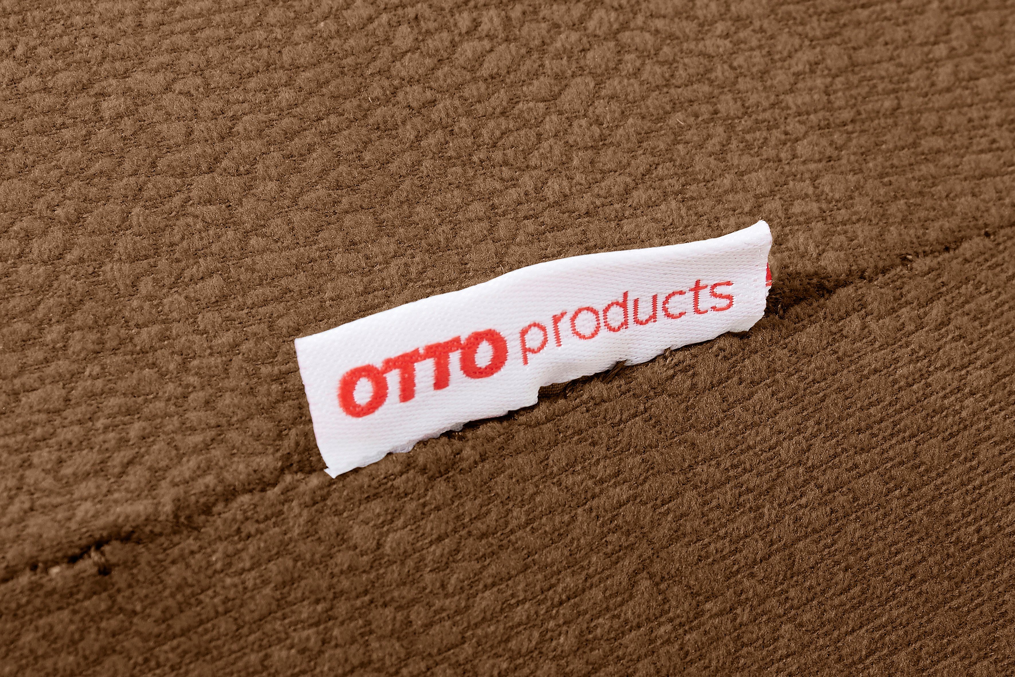 OTTO products Zitbank Alessja Breedte 160 cm, bekleding van microvezel, frame van eiken massief hout (1 stuk)