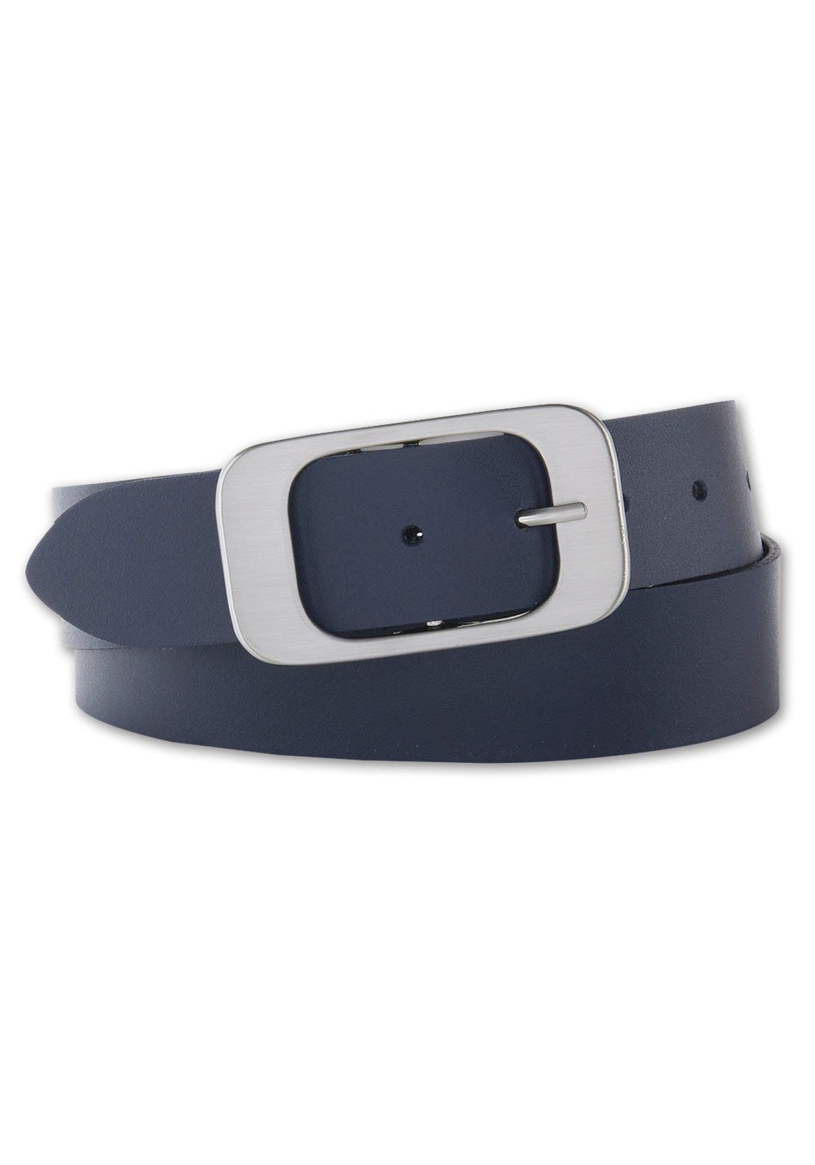 BERND GÖTZ Leren riem in trendy kleurnuances dames brede riemen maat 95 blauw