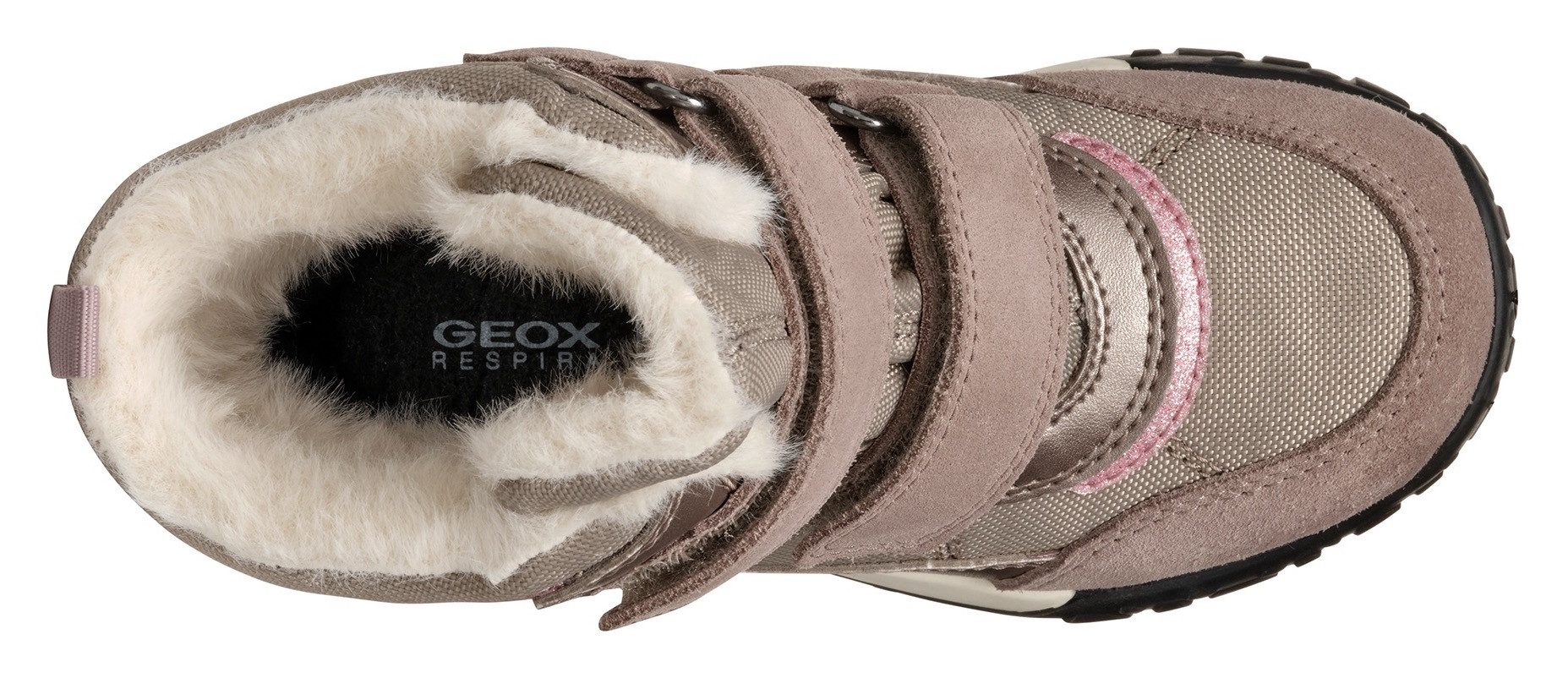 Geox Winterlaarzen J TREKKYUP GIRL B ABX Klittenbandlaarzen, sneeuwlaarzen, winterlaarzen met warme voering