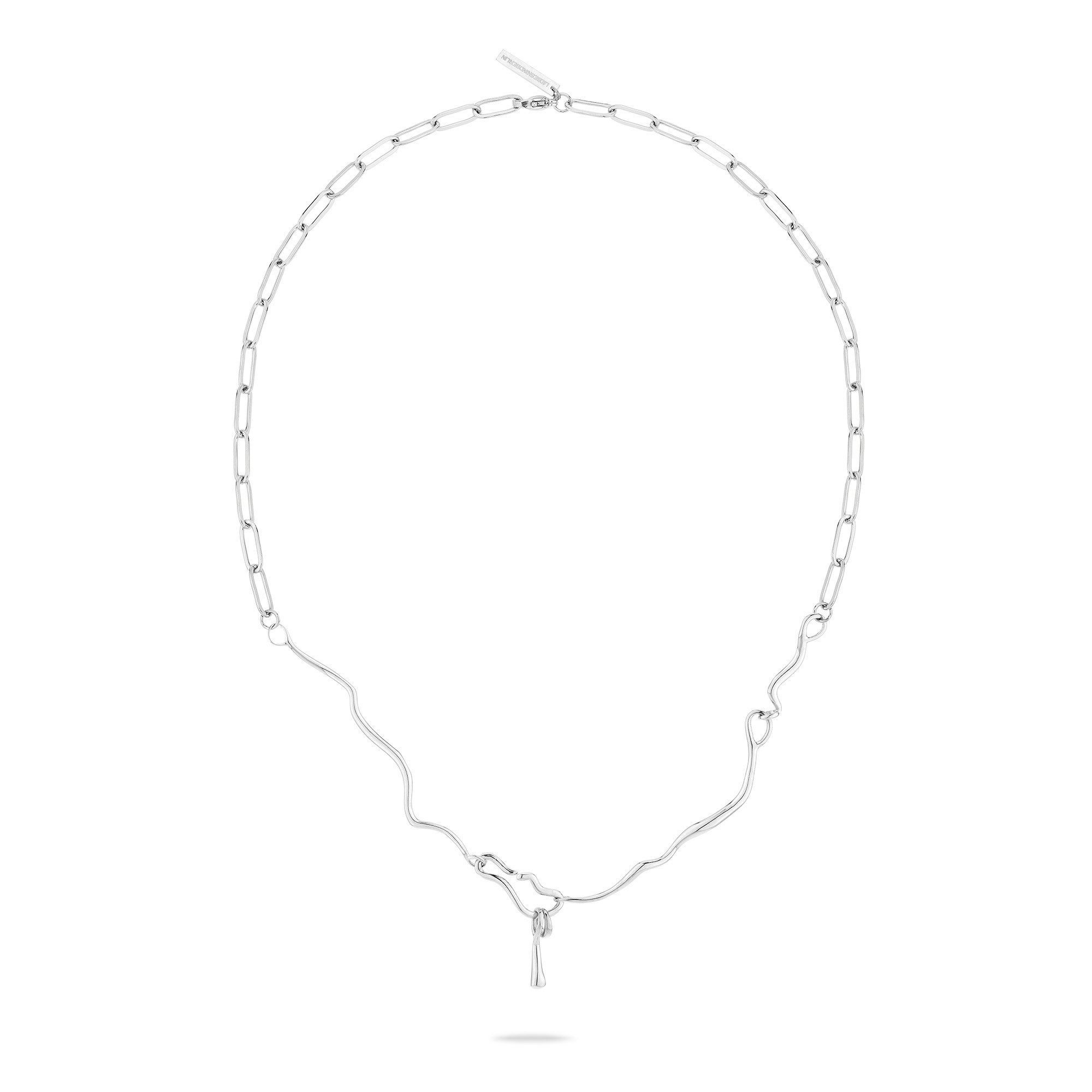 Liebeskind Berlin Ketting met hanger Sieraad Cadeau Edelstaal Halsketting The Melting Organic