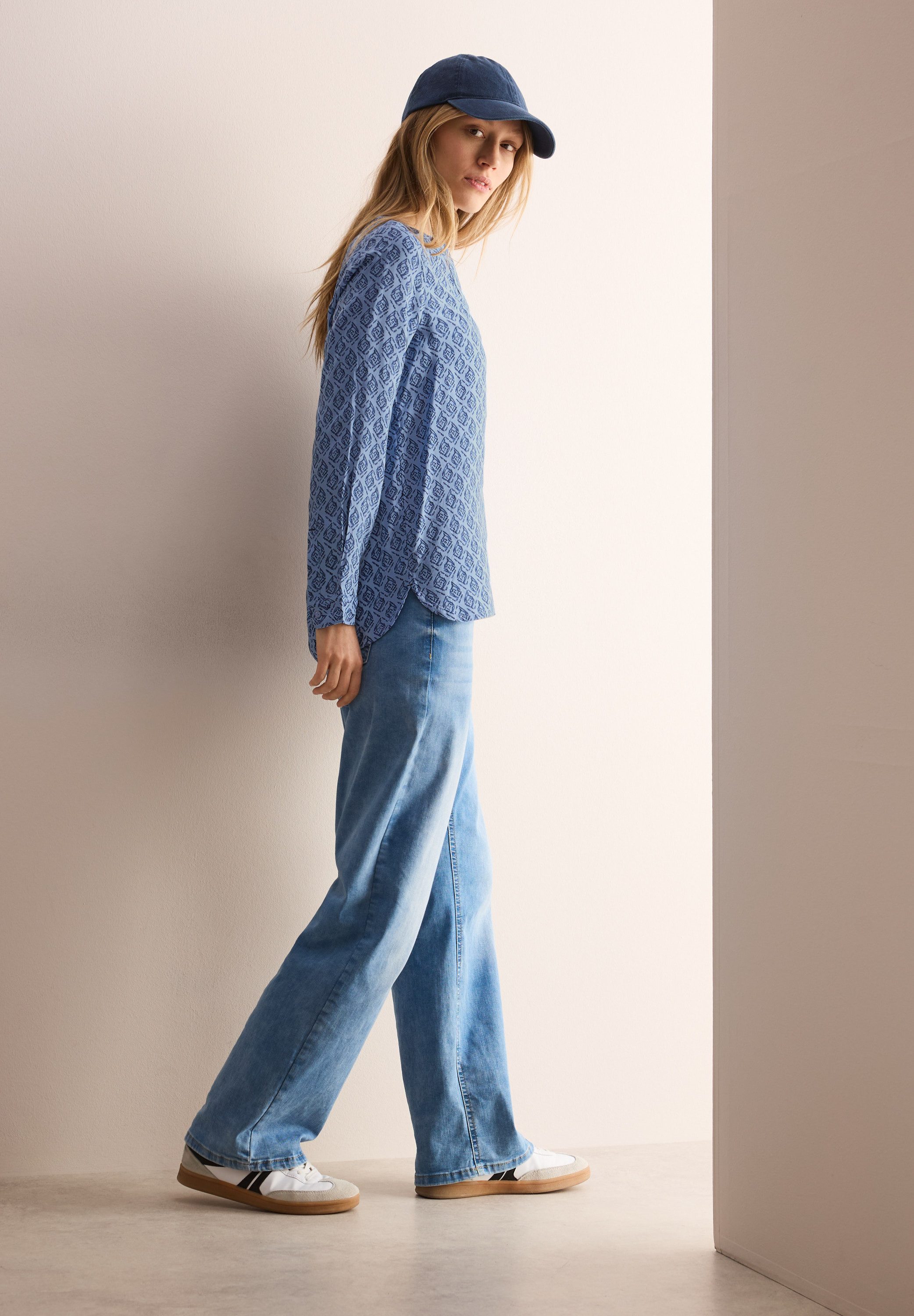 Cecil Blouse met lange mouwen met minimal-print
