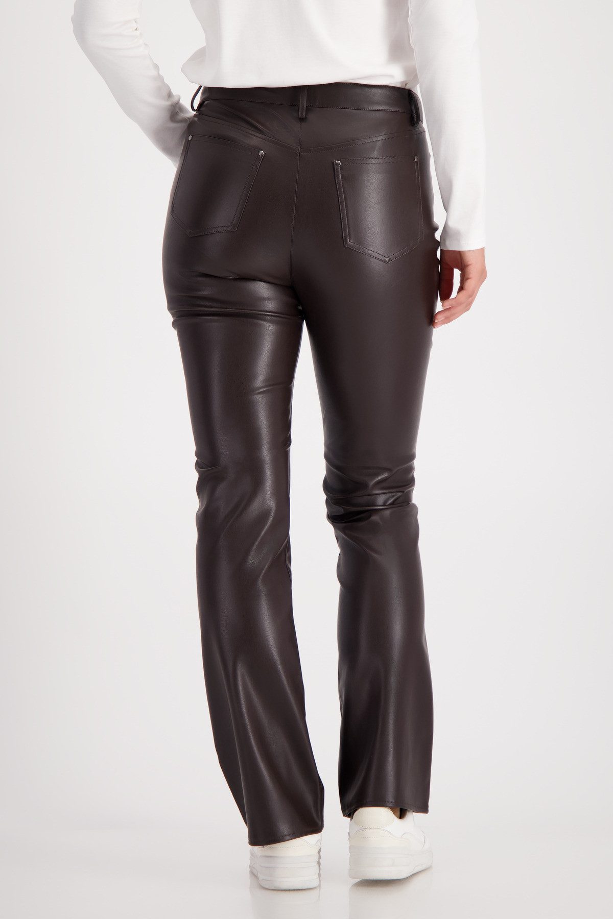 Monari Imitatieleren broek