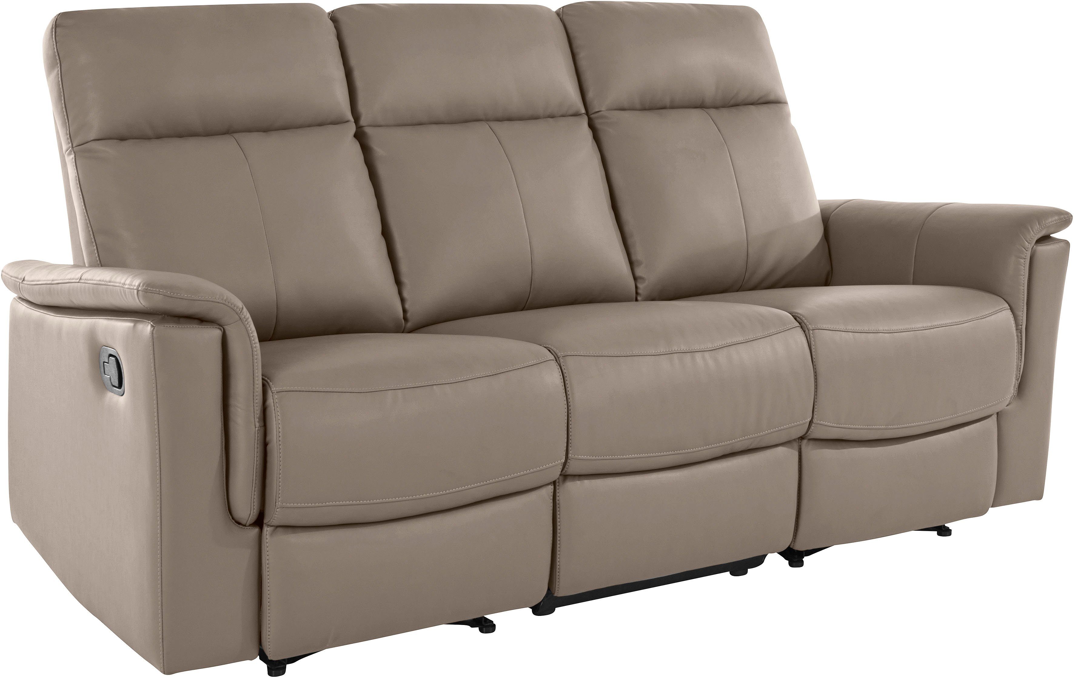 Home affaire 3-zitsbank Southbrook met handmatige en elektrische relaxfunctie