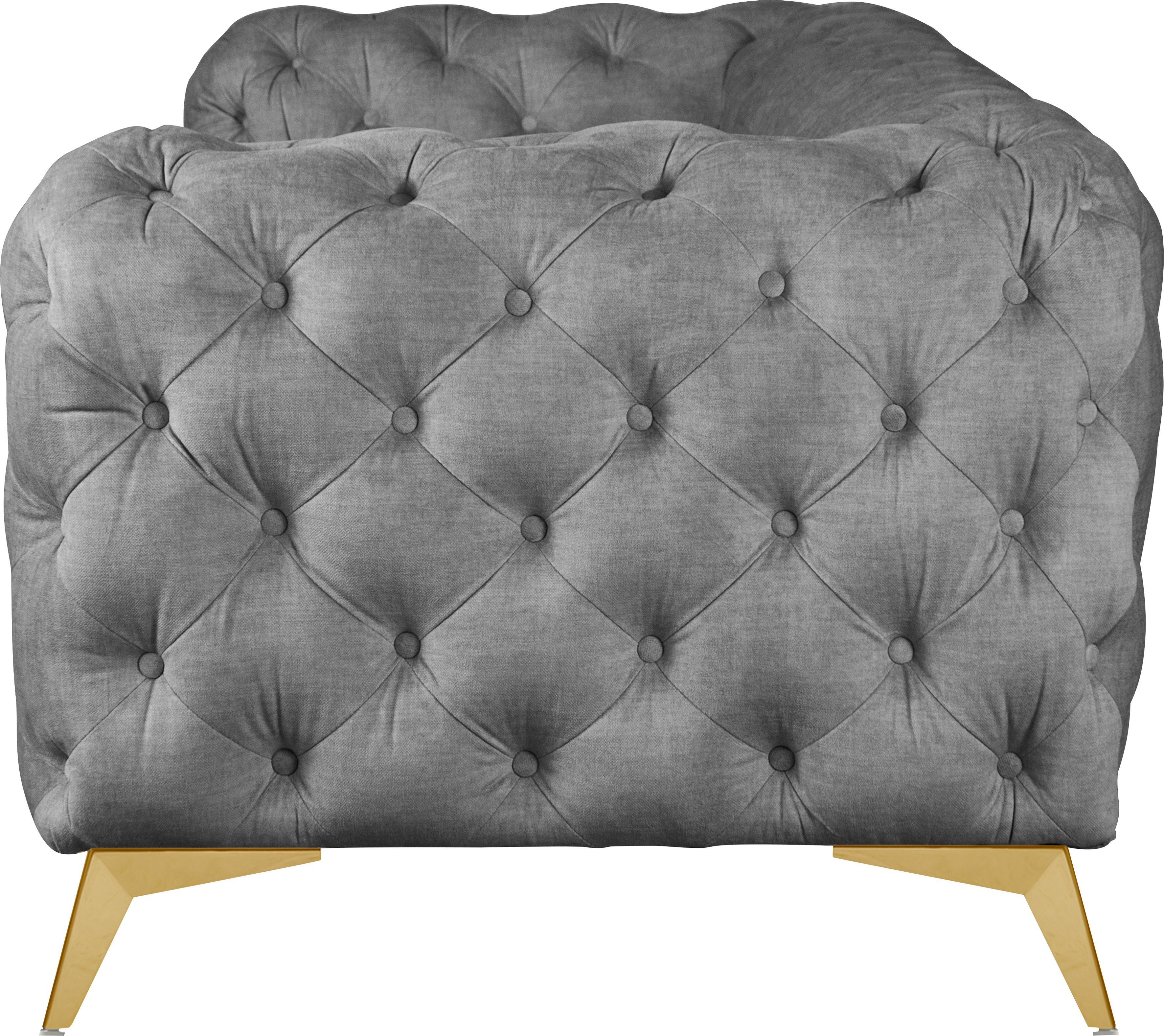 Leonique Chesterfield-bank Glynis luxueuze capitonnage, moderne chesterfield look, kleur van de poten ter keuze