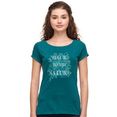 ragwear t-shirt florah flowers organic met positieve statement-print groen