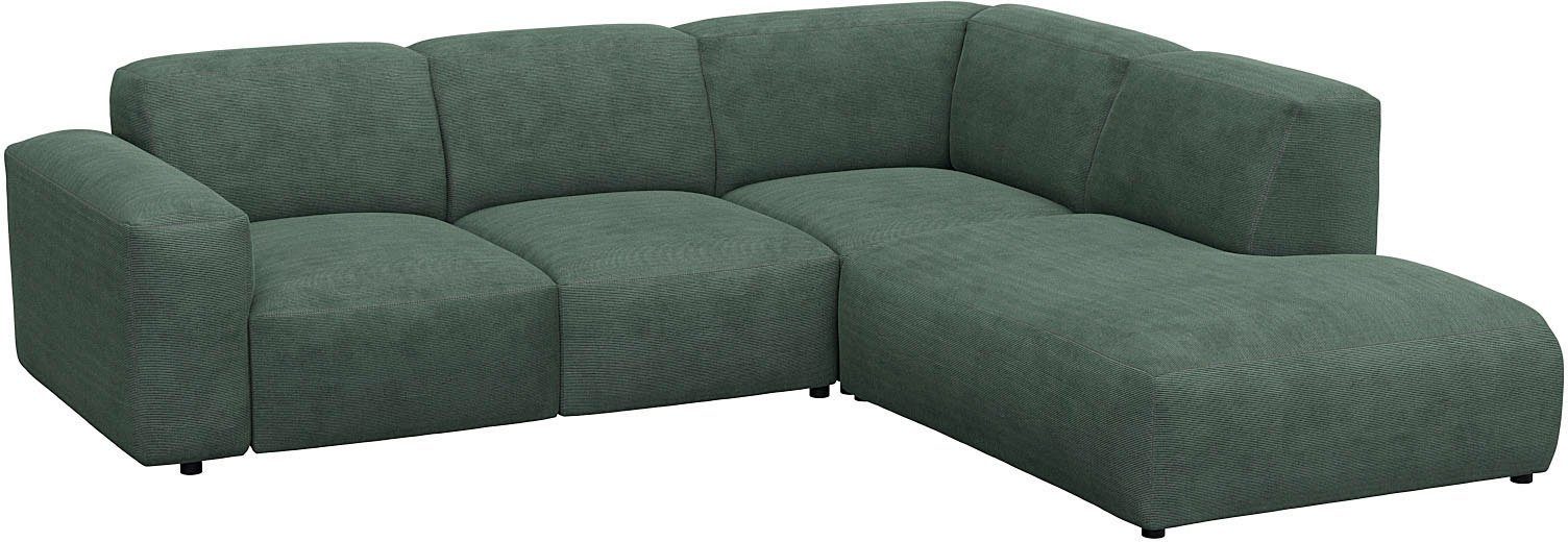 FLEXLUX Hoekbank Lucera, super zitcomfort door koudschuim in de zitting, L-vorm
