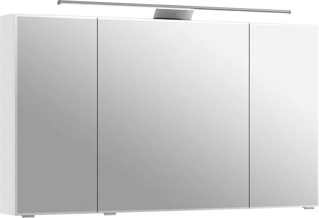 Saphir Spiegelkast 6005 Sprint badkamermeubel, 3 spiegeldeuren, 6 legplanken, 120 cm breed