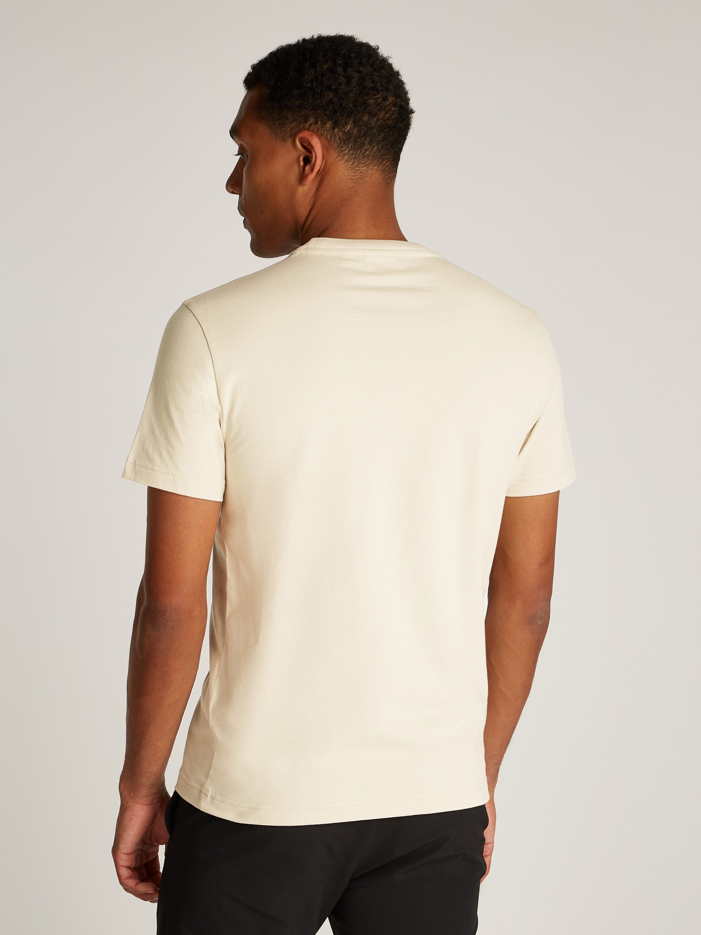 Calvin Klein Shirt met ronde hals SPLIT LINE LOGO T-SHIRT