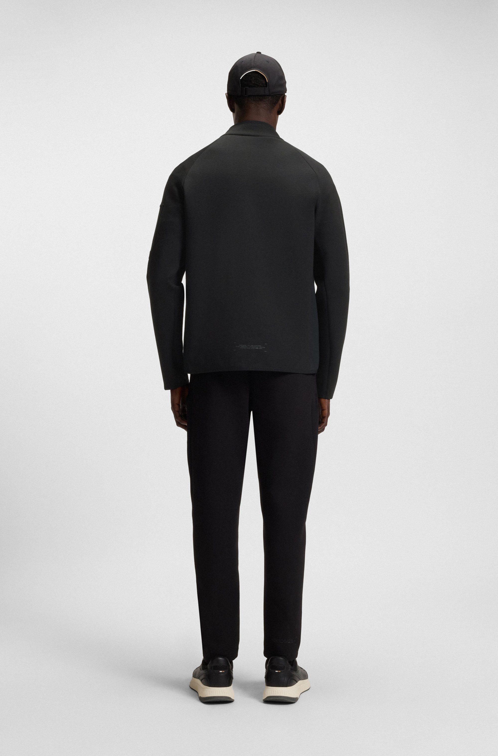BOSS GREEN Sweatvest FZ Urban Tech met decoratieve reflecterende details