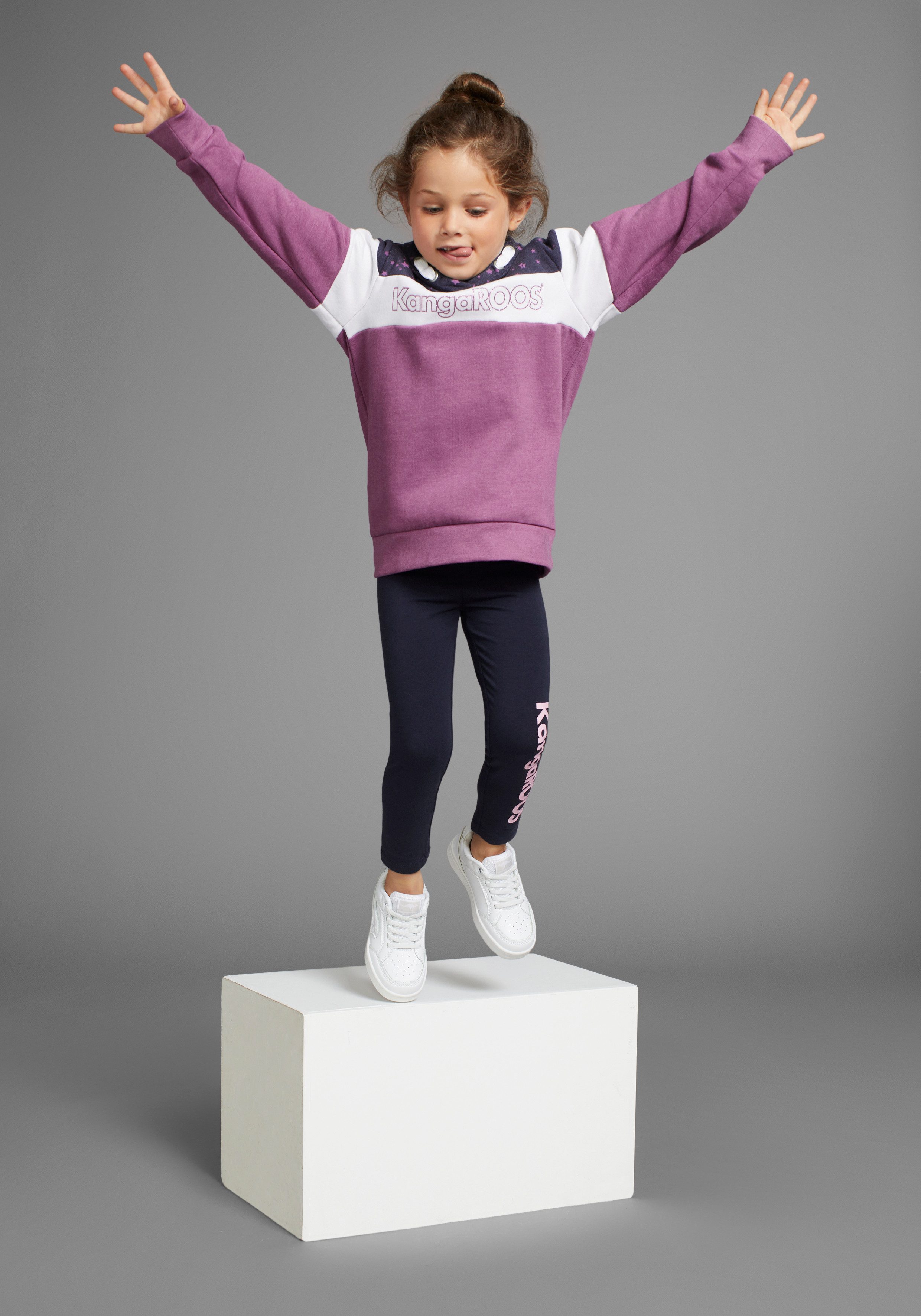 KangaROOS Hoodie Colourblocking voor kleine meisjes