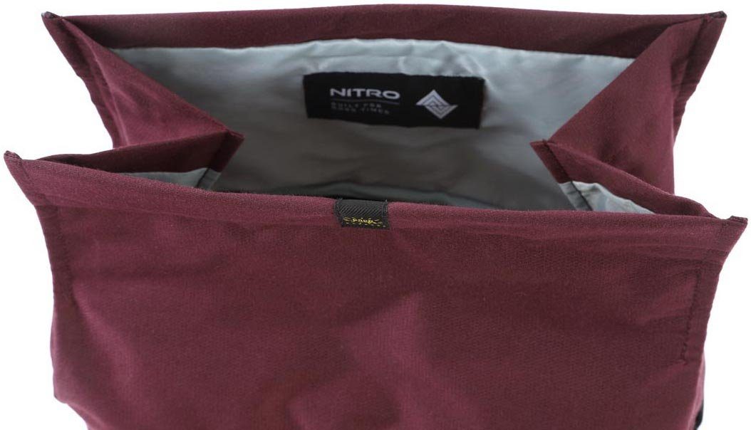 NITRO Vrijetijdsrugzak Scrambler Rugzak voor dagelijks gebruik, werk & reizen met roll-top, stadsrugzak