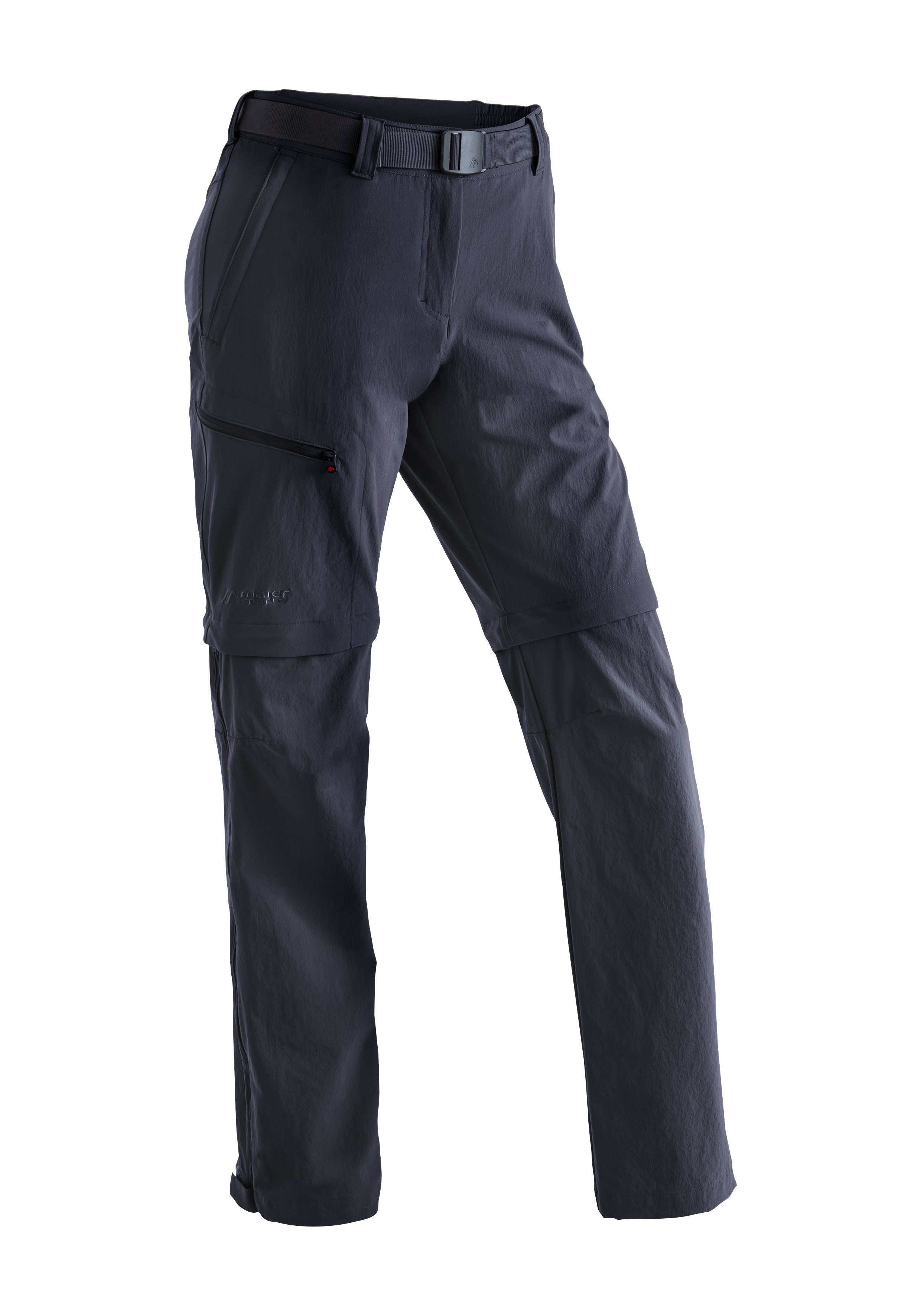 Maier Sports Functionele broek Nata Dames wandelbroek, afritsbare outdoorbroek, 3 zakken, regular fit