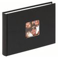 walther fotoalbum fun 30 zwarte pagina’s (1 stuk) zwart