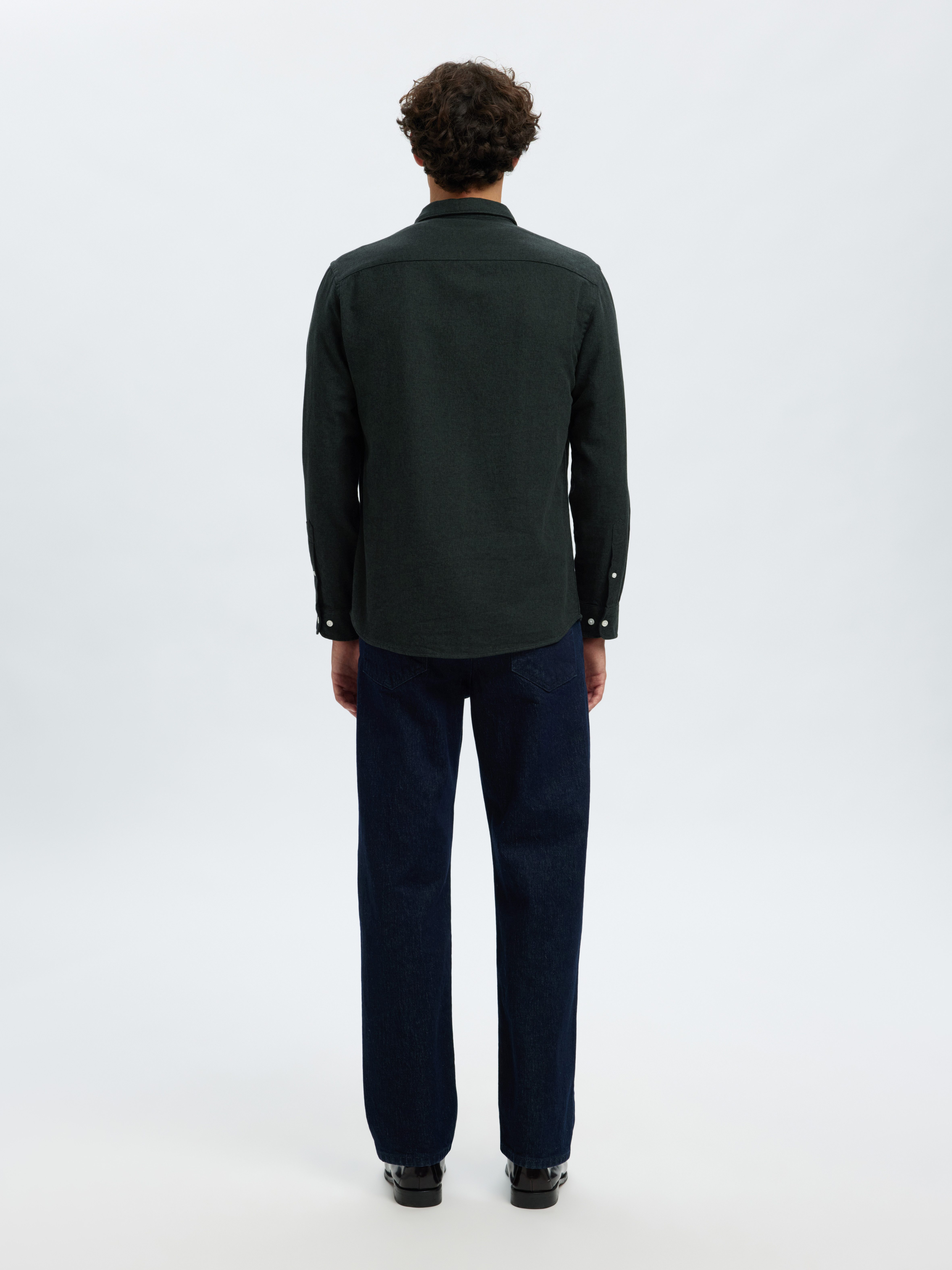 SELECTED HOMME Overhemd met lange mouwen SLHREGNOAH BRUSHED TWIST SHIRT LS NOOS