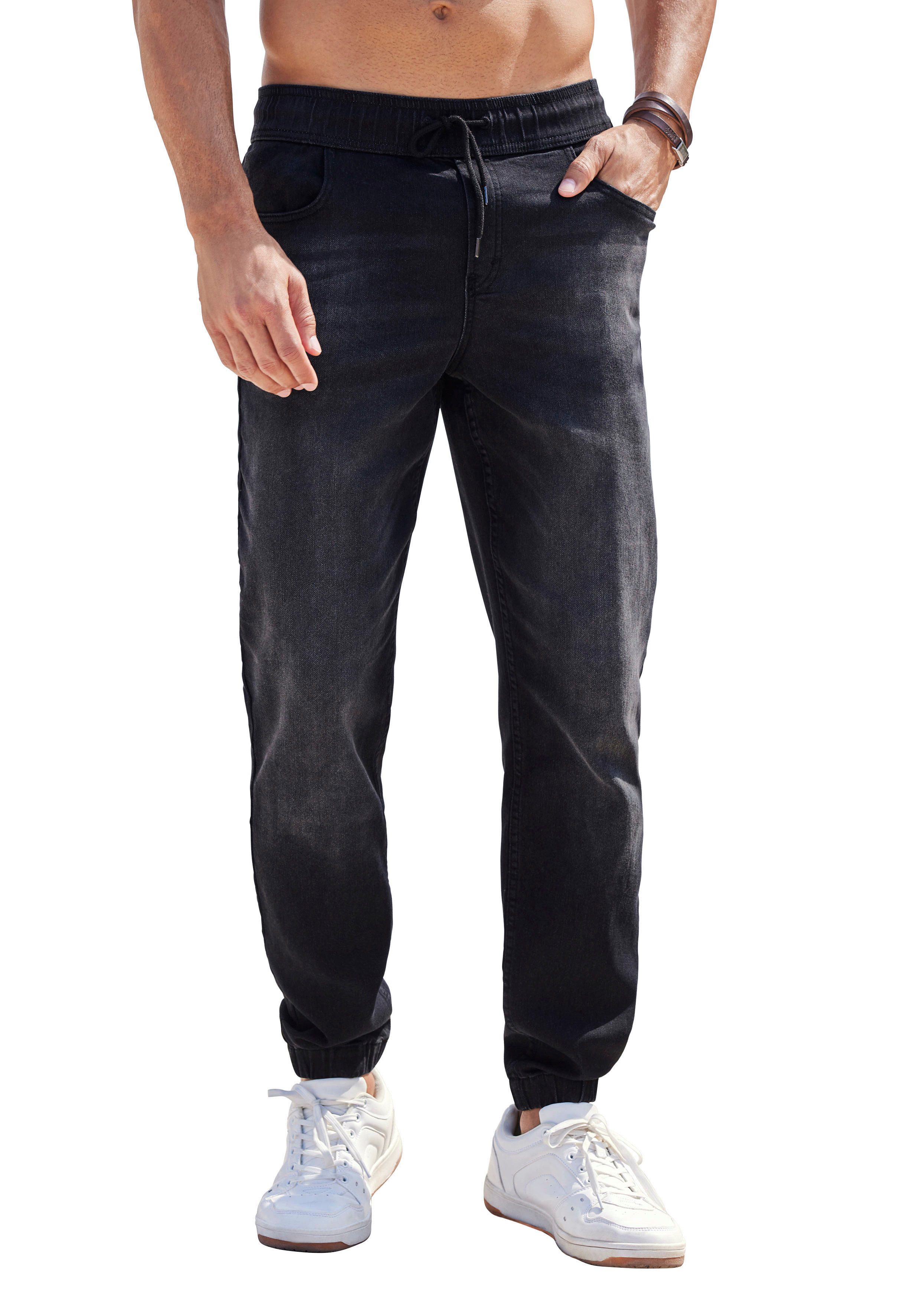 John Devin Joggingbroek Jogpants Joggpants met elastische band van zachte stretchkwaliteit