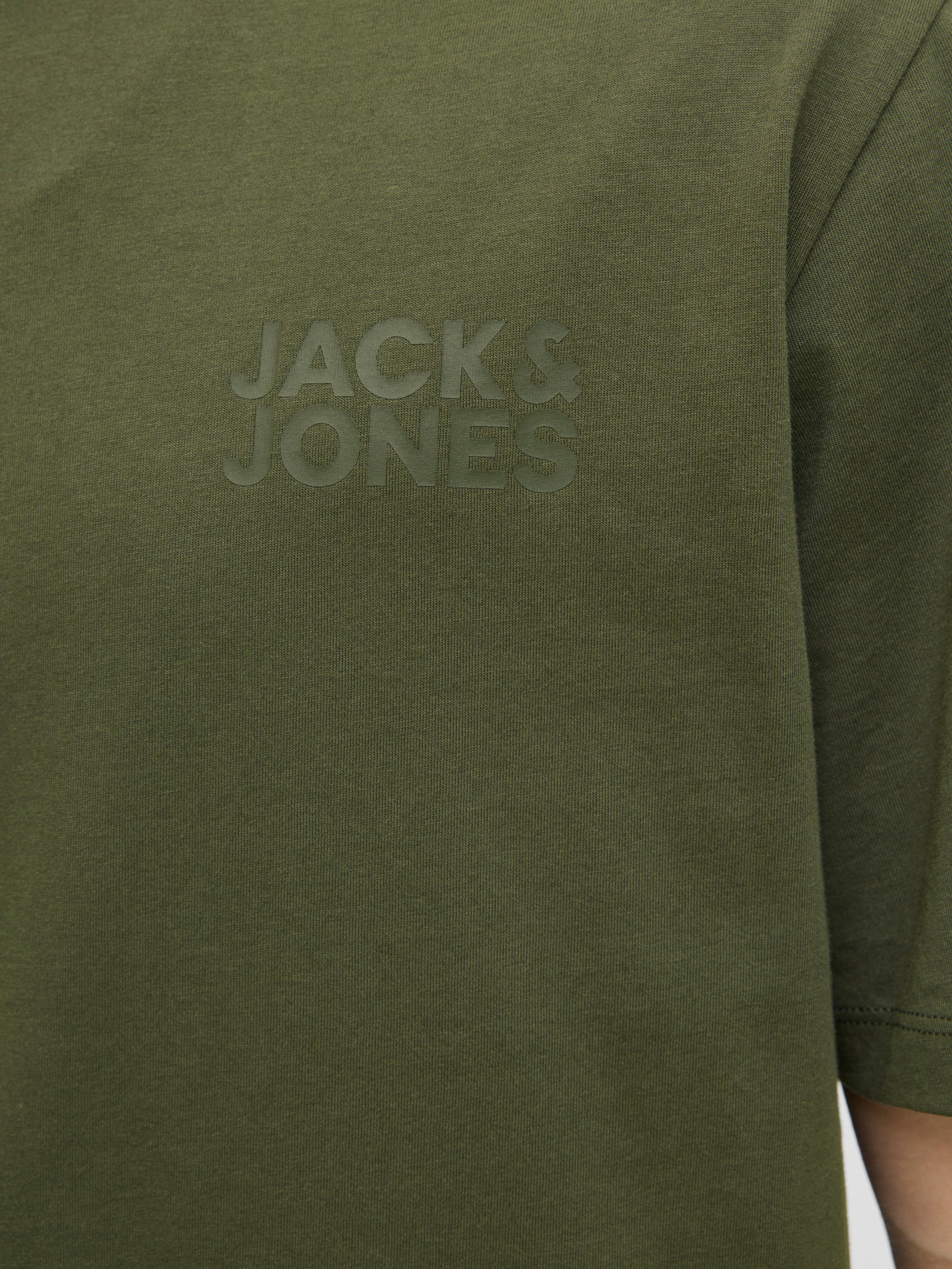 Jack & Jones Shirt met ronde hals JJECORP met logo-print en klassieke ronde hals
