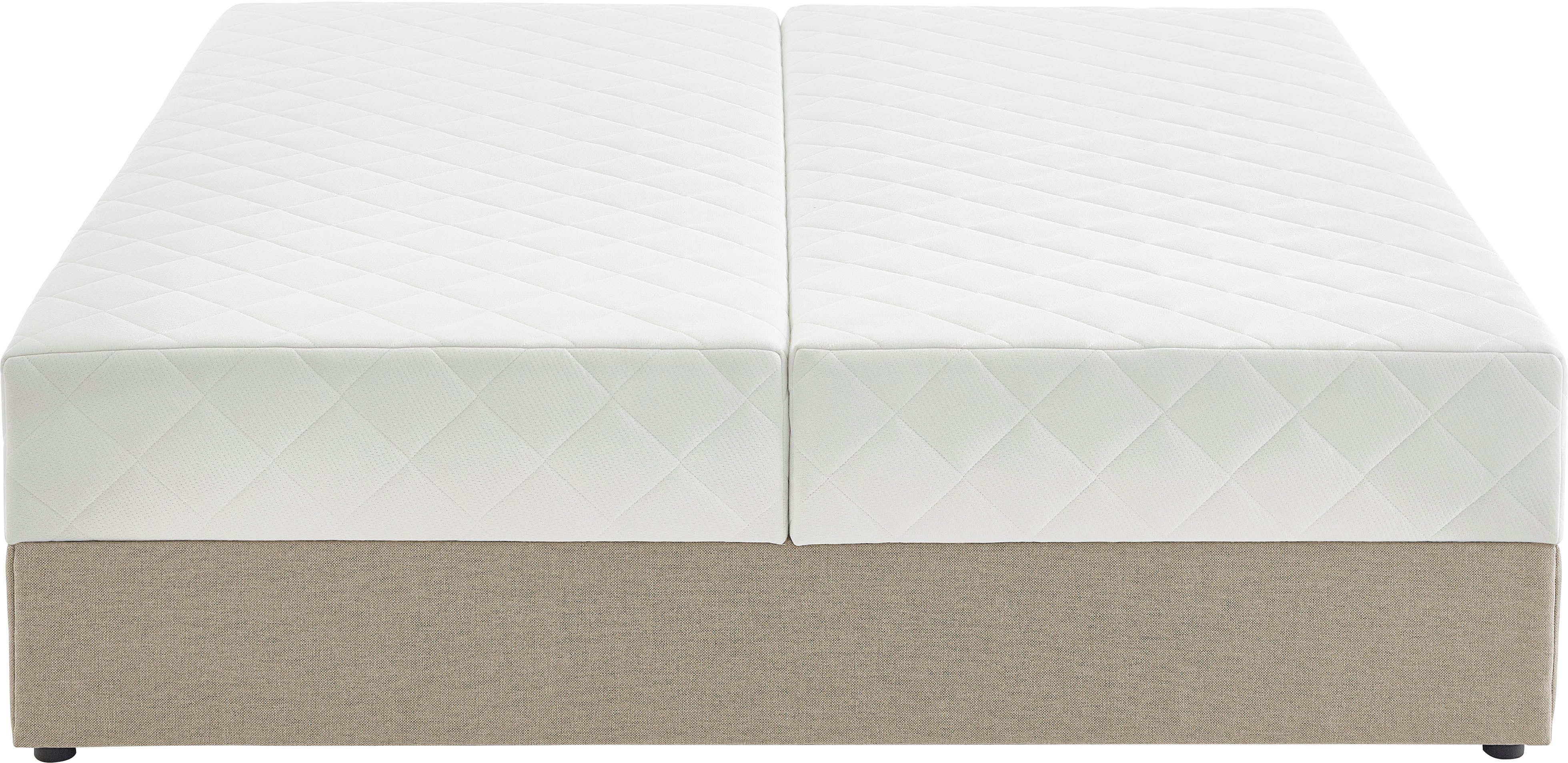 ATLANTIC home collection Boxspring BELINA met pocketveringmatras en ruime bedlade