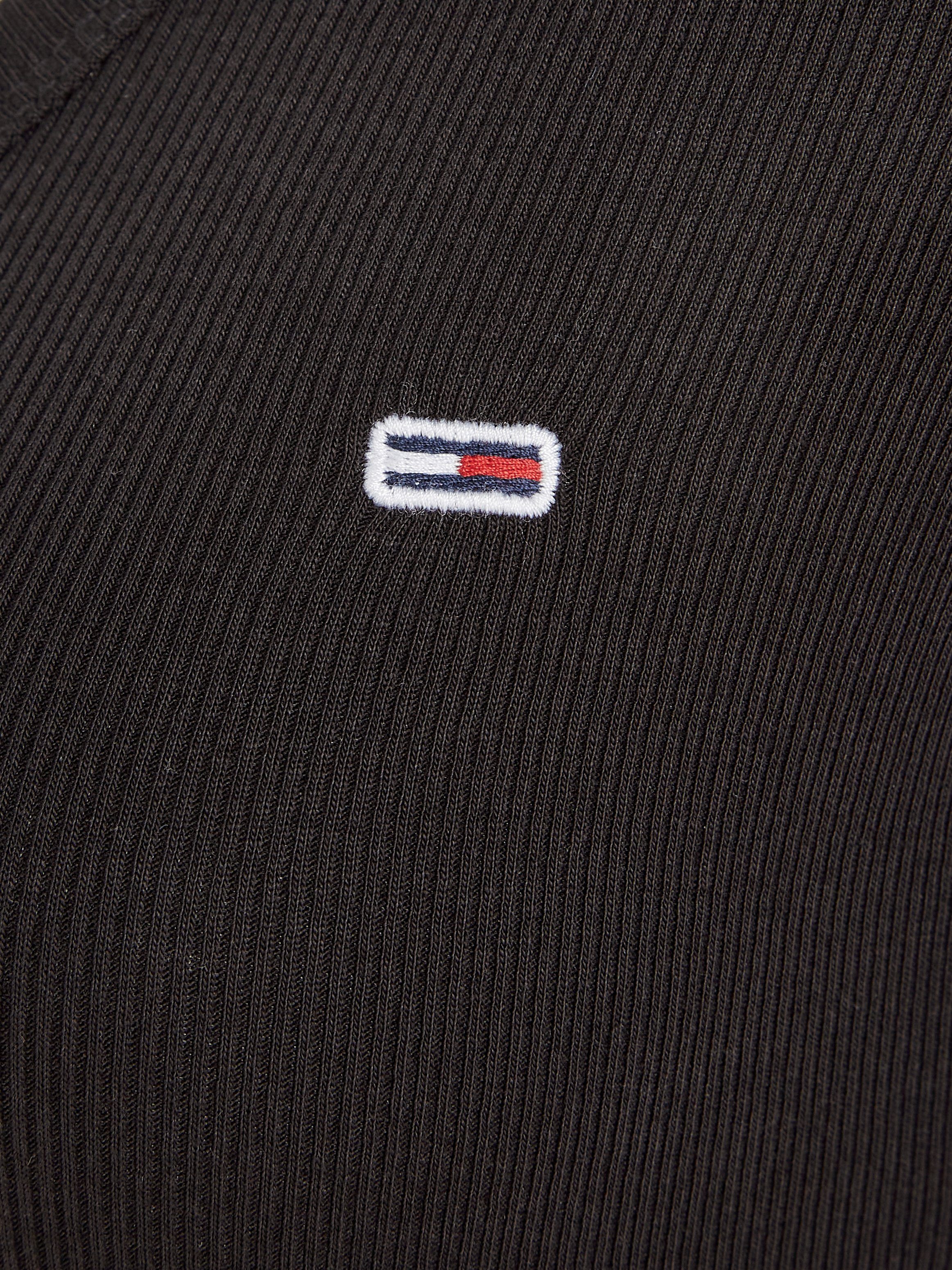TOMMY JEANS Shirt met lange mouwen TJW SLIM ESSENTIAL RIB V LS