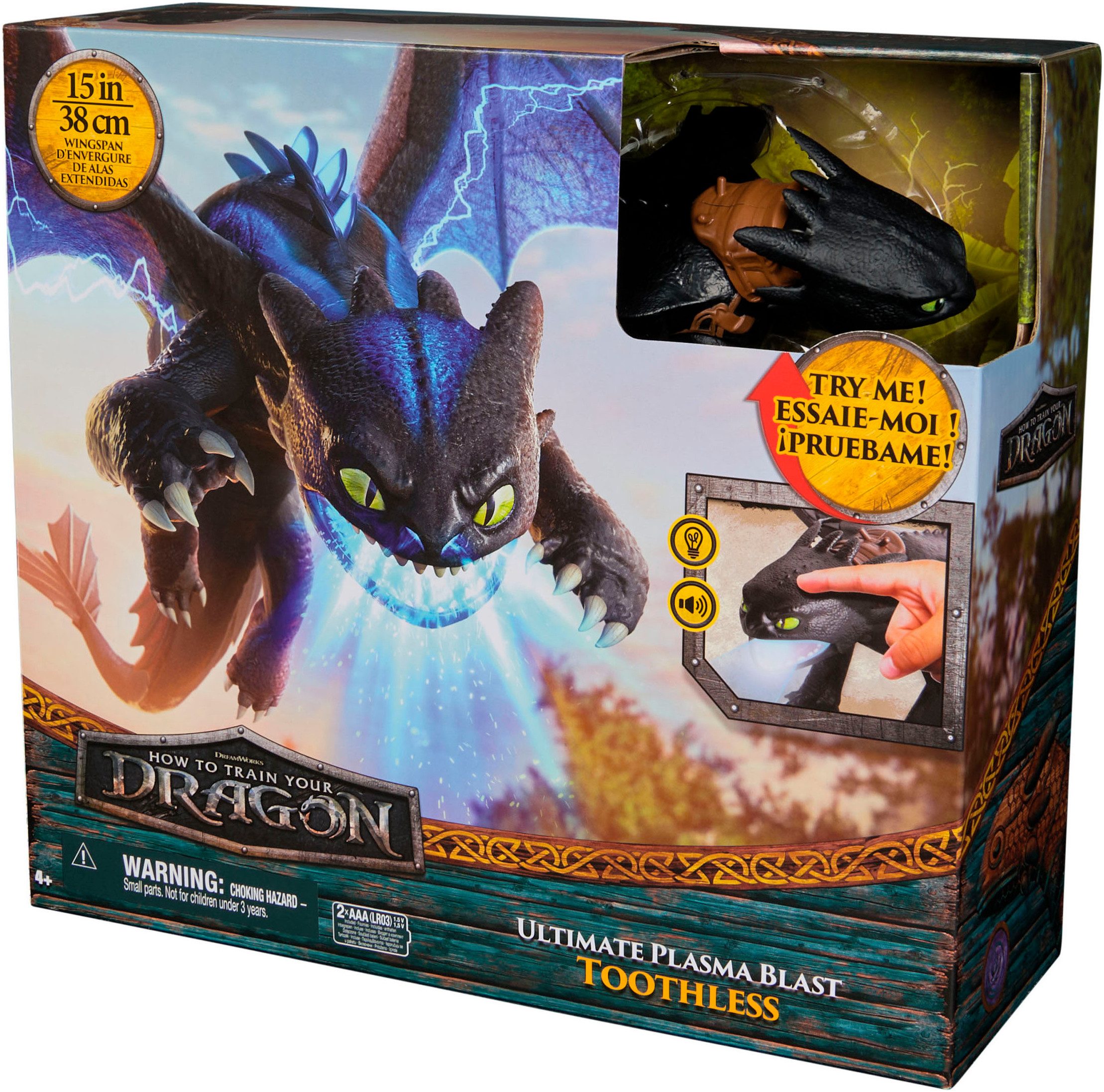 Spin Master Speelfiguur Dragons Movie - Plasma Blast Ohnezahn