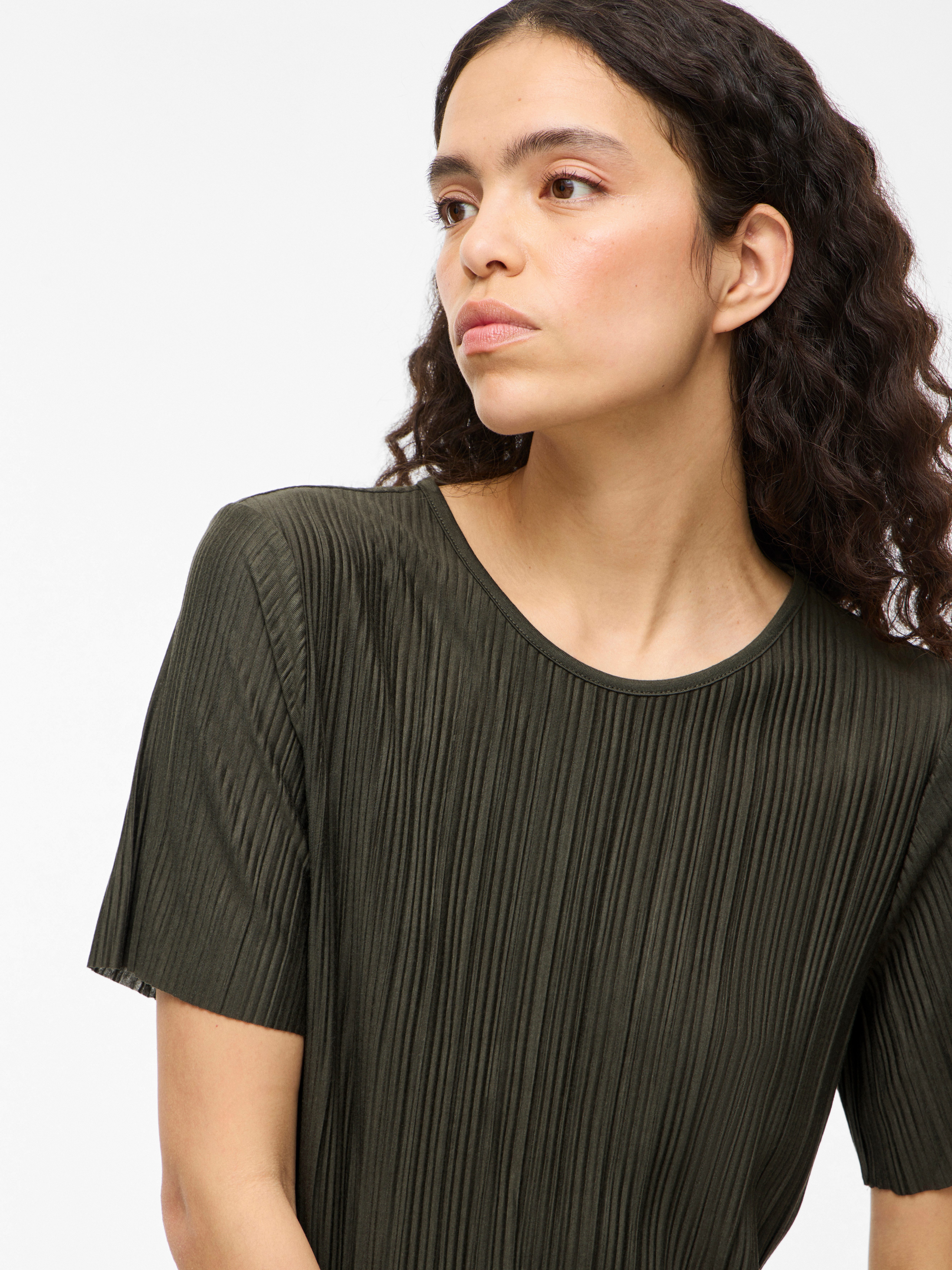 Vila Shirt met korte mouwen VIPLISA O-NECK S/S TOP - NOOS