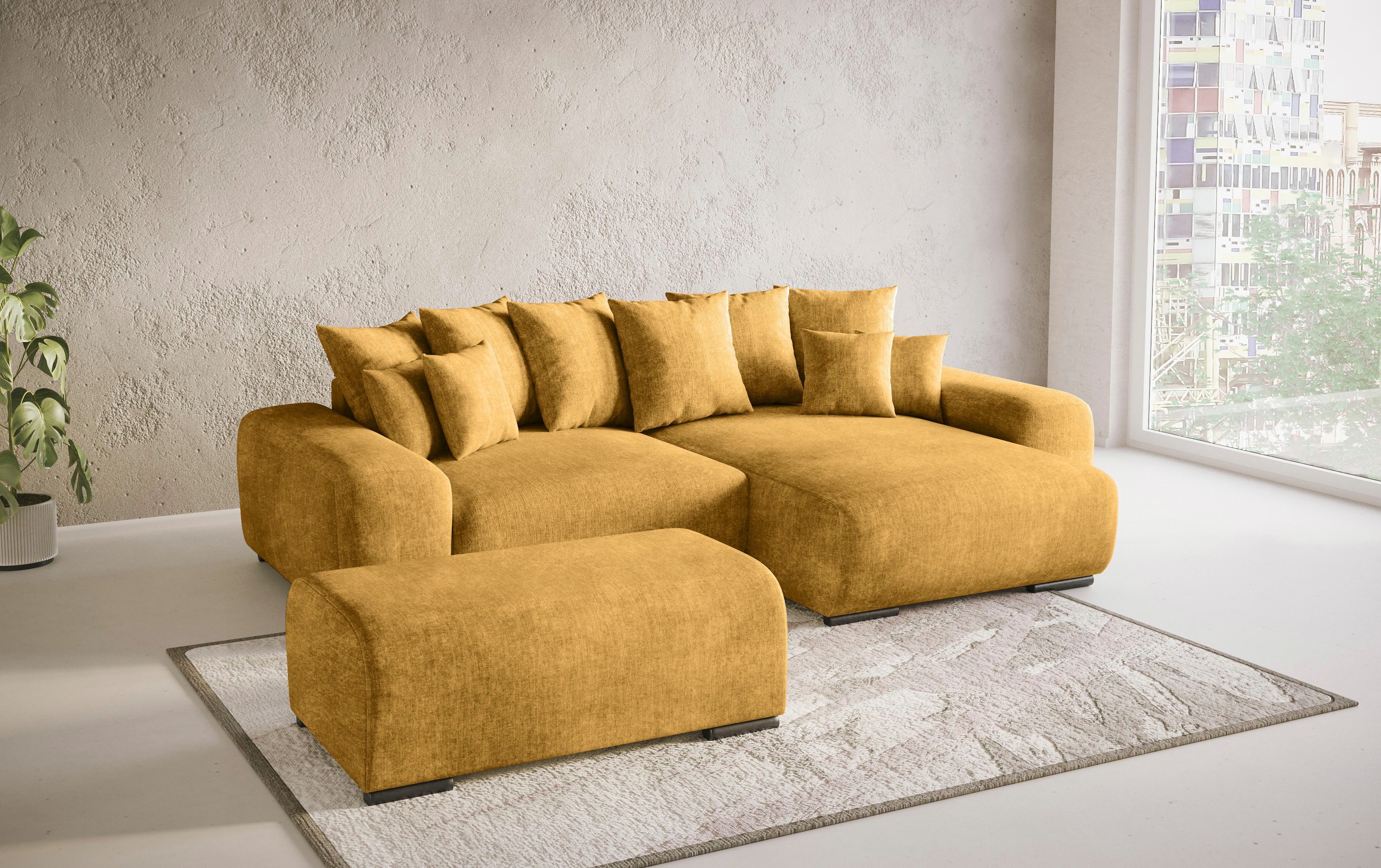 Mr. Couch Hockerbank Sundance met comfortabele boxspring-pocketveringkern, passend bij het garnituur