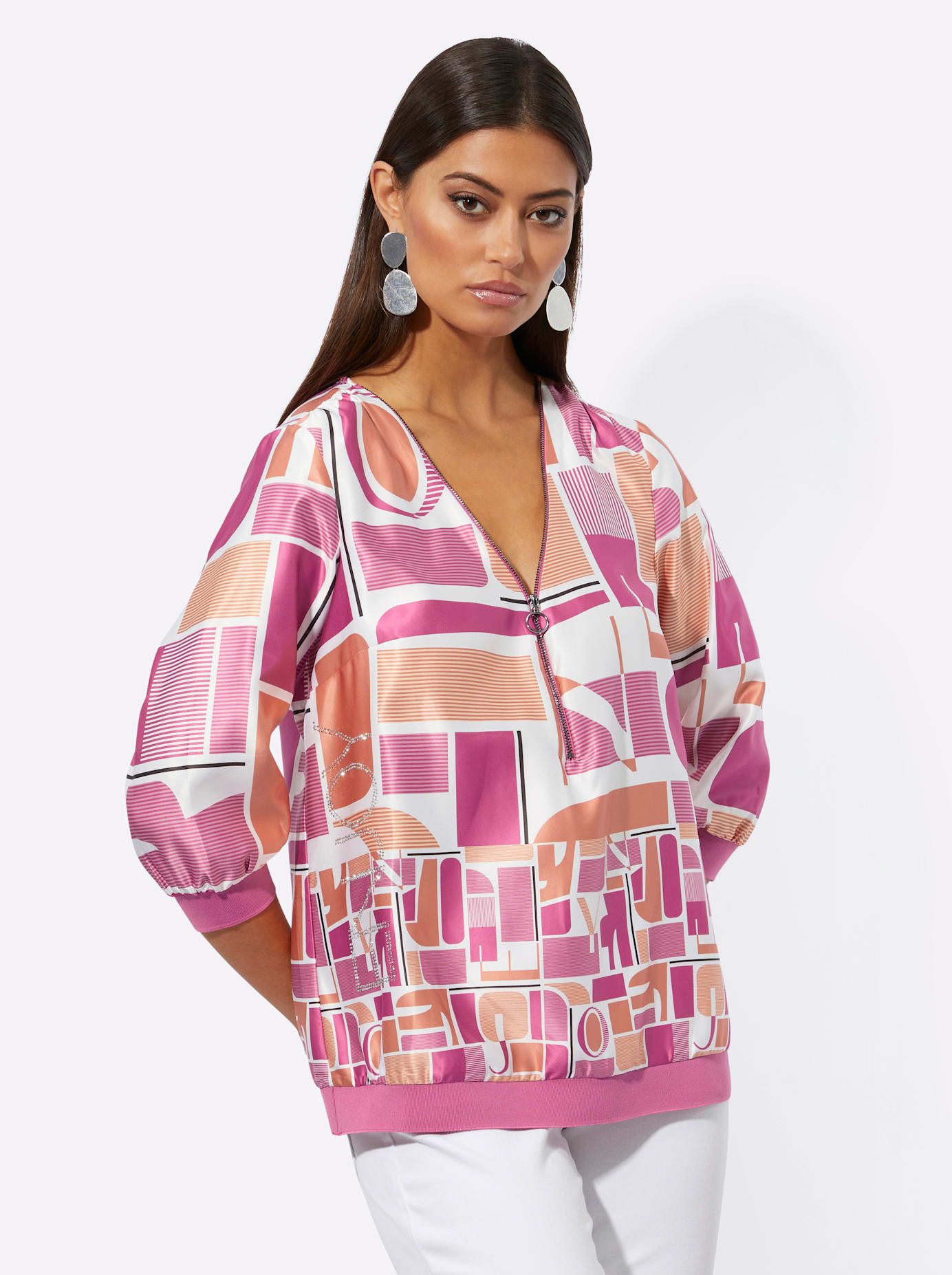 Creation L Gedessineerde blouse