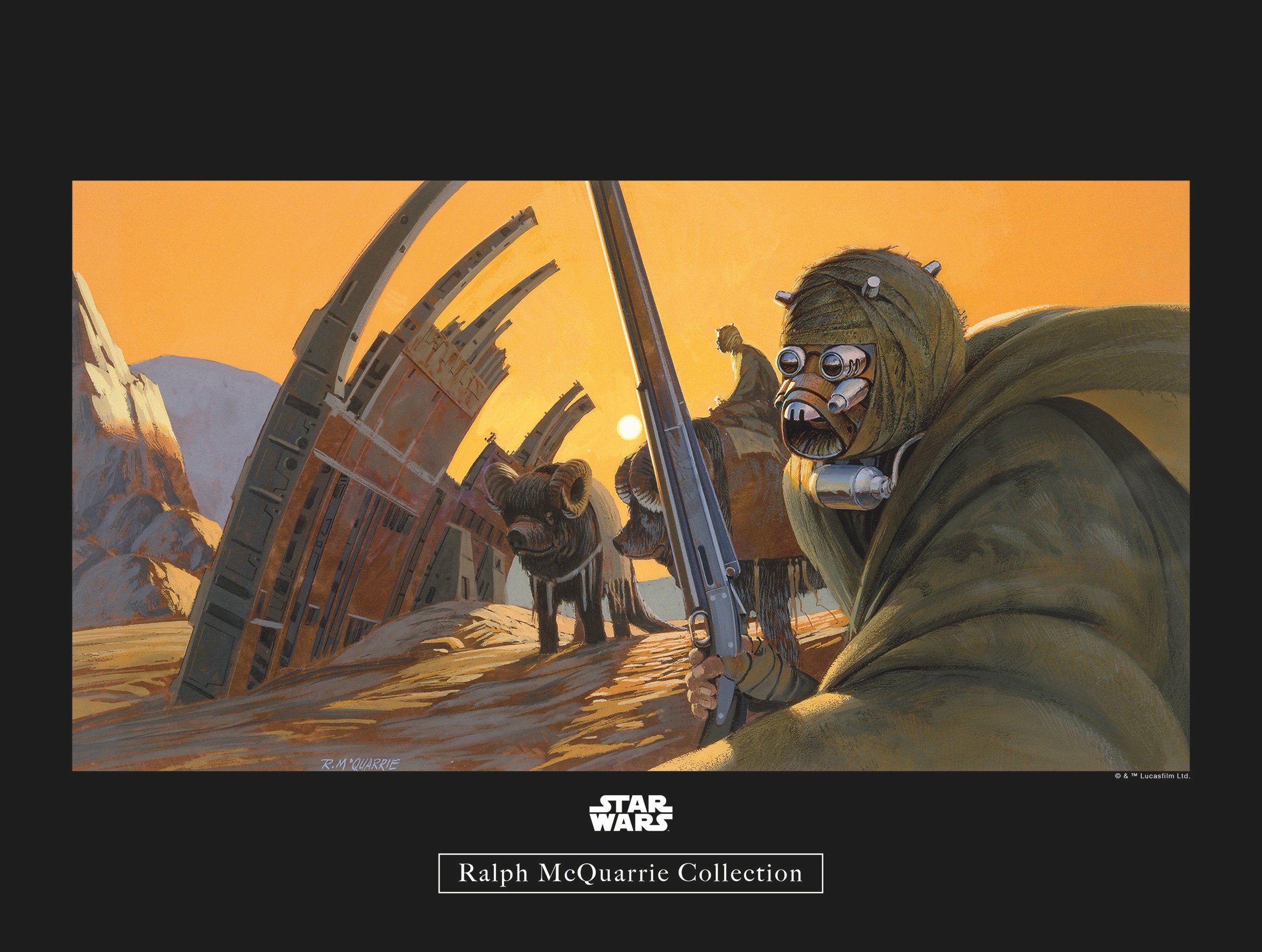 Komar wanddecoratie Star Wars Classic RMQ Tusken, zonder lijst