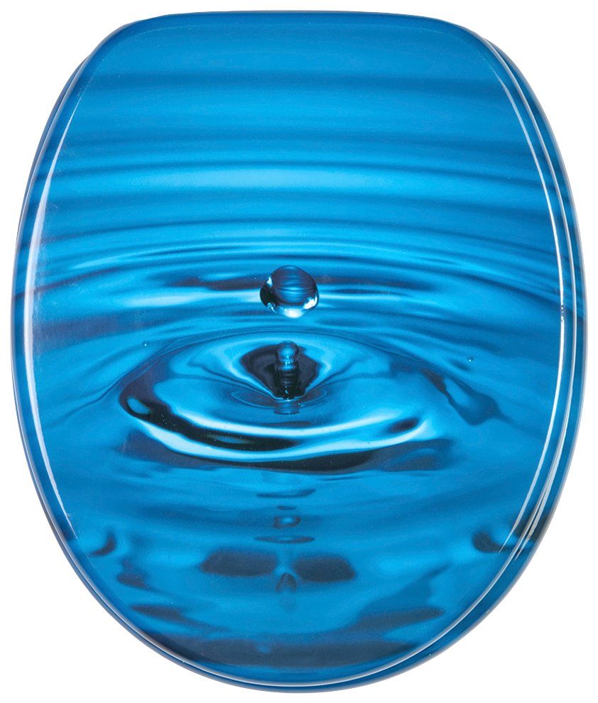 Sanilo Toiletzitting Druppel met soft-closemechanisme wc-brillen blauw