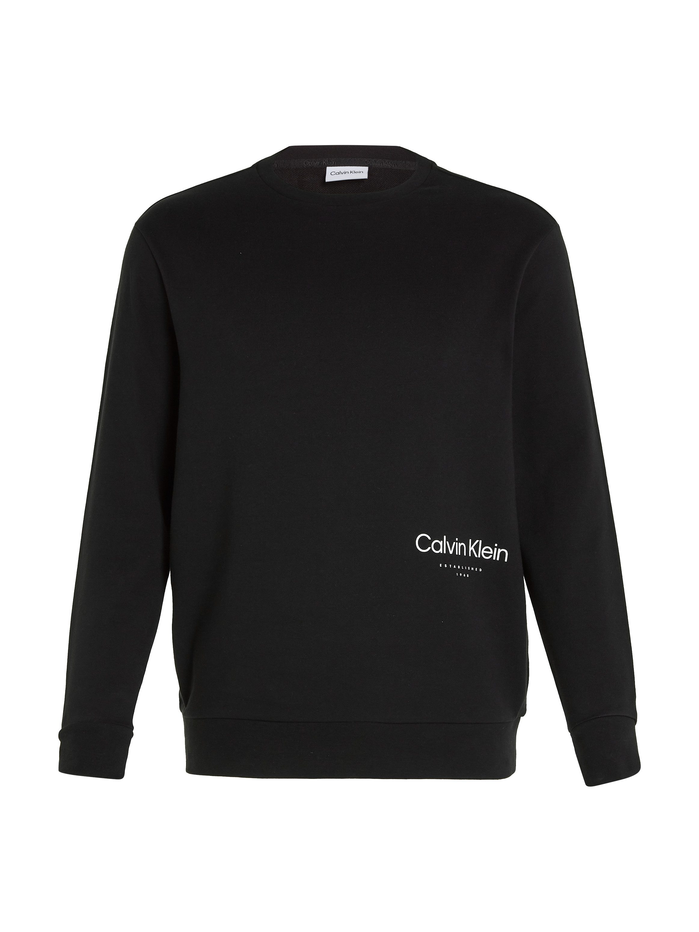 Calvin Klein Sweatshirt BT_OFF PLACEMENT LOGO SWEATSHIRT in grote maten met logo-opschrift