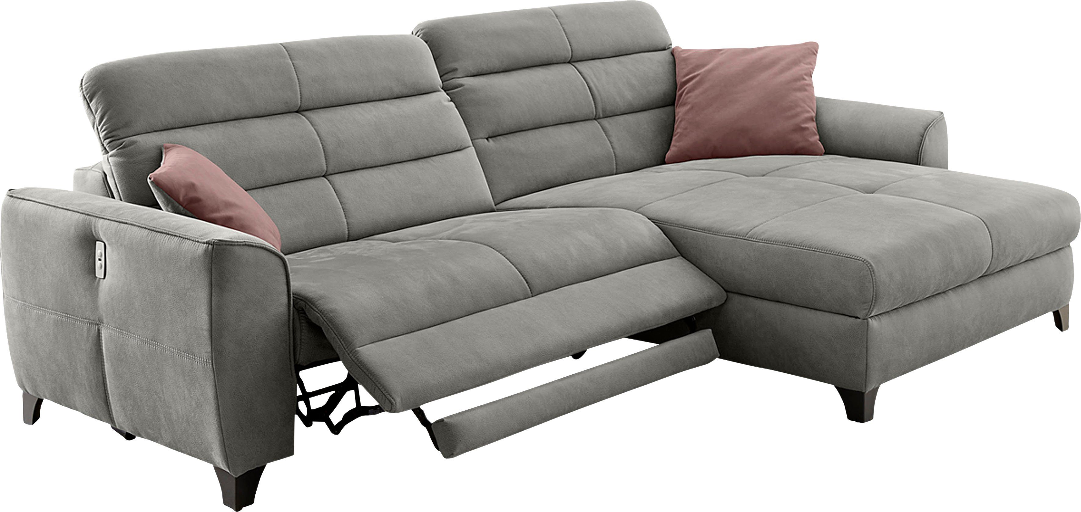 Jockenhöfer Gruppe Hoekbank Double One L-vorm met 2 x 120 cm brede, elektrisch verstelbare relaxfuncties