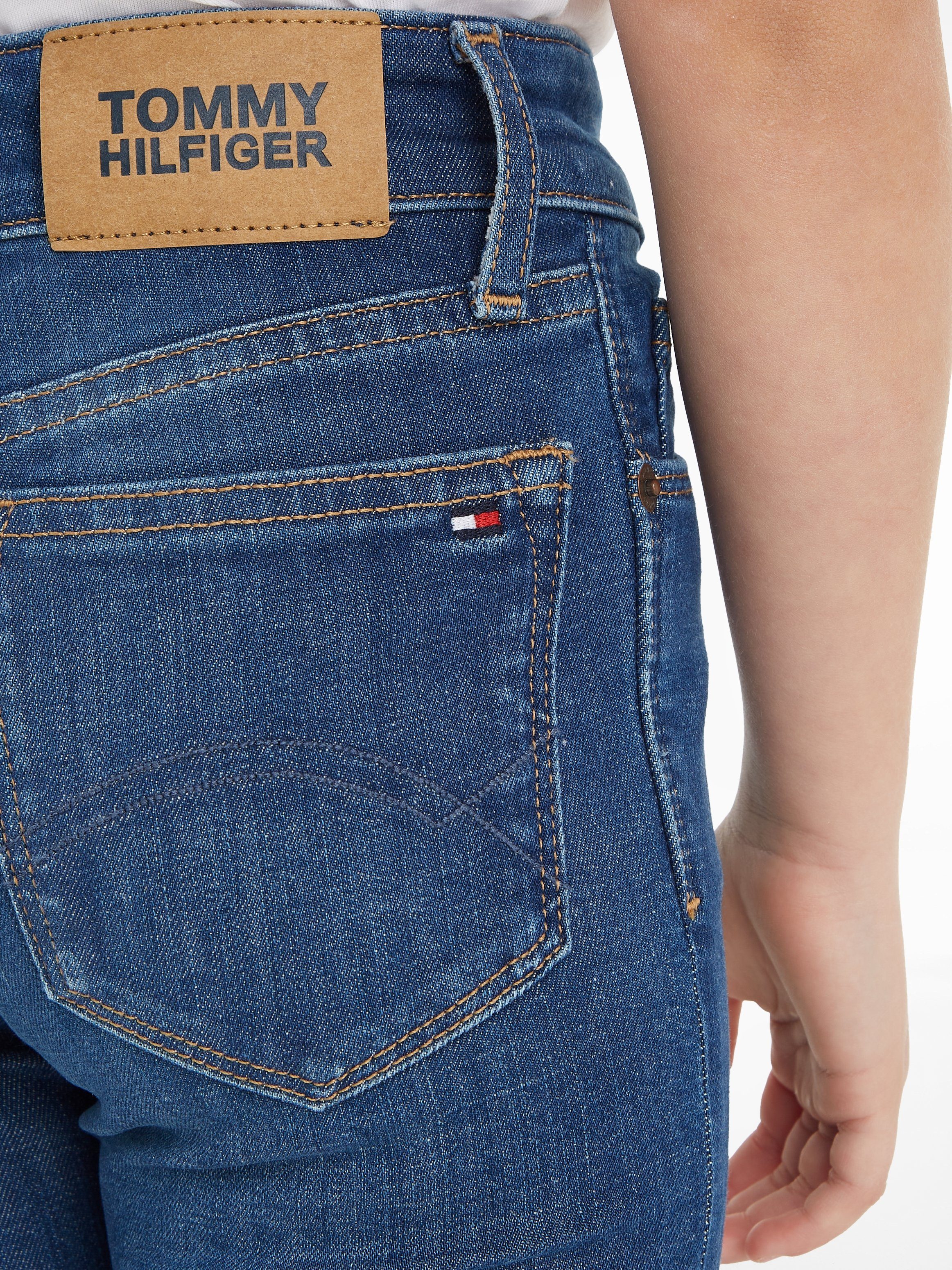 Tommy Hilfiger Slim fit jeans NORA DARK WASH in blauwe wassing