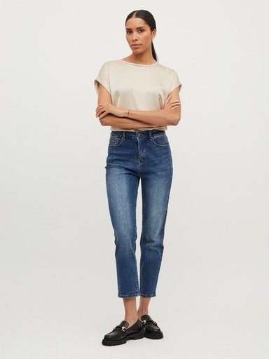Vila Shirt met korte mouwen VIELLETTE S S SATIN TOP NOOS