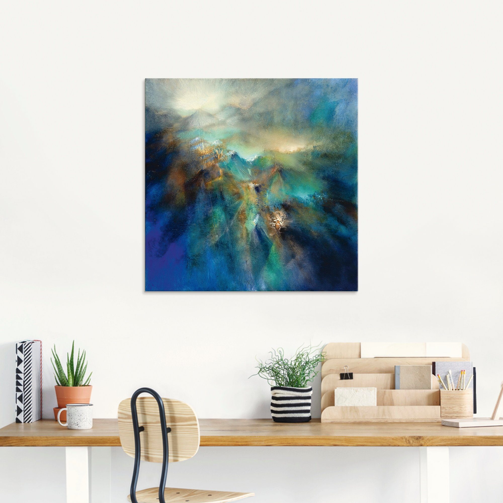 Artland Print op glas Boven alle pieken in verschillende maten
