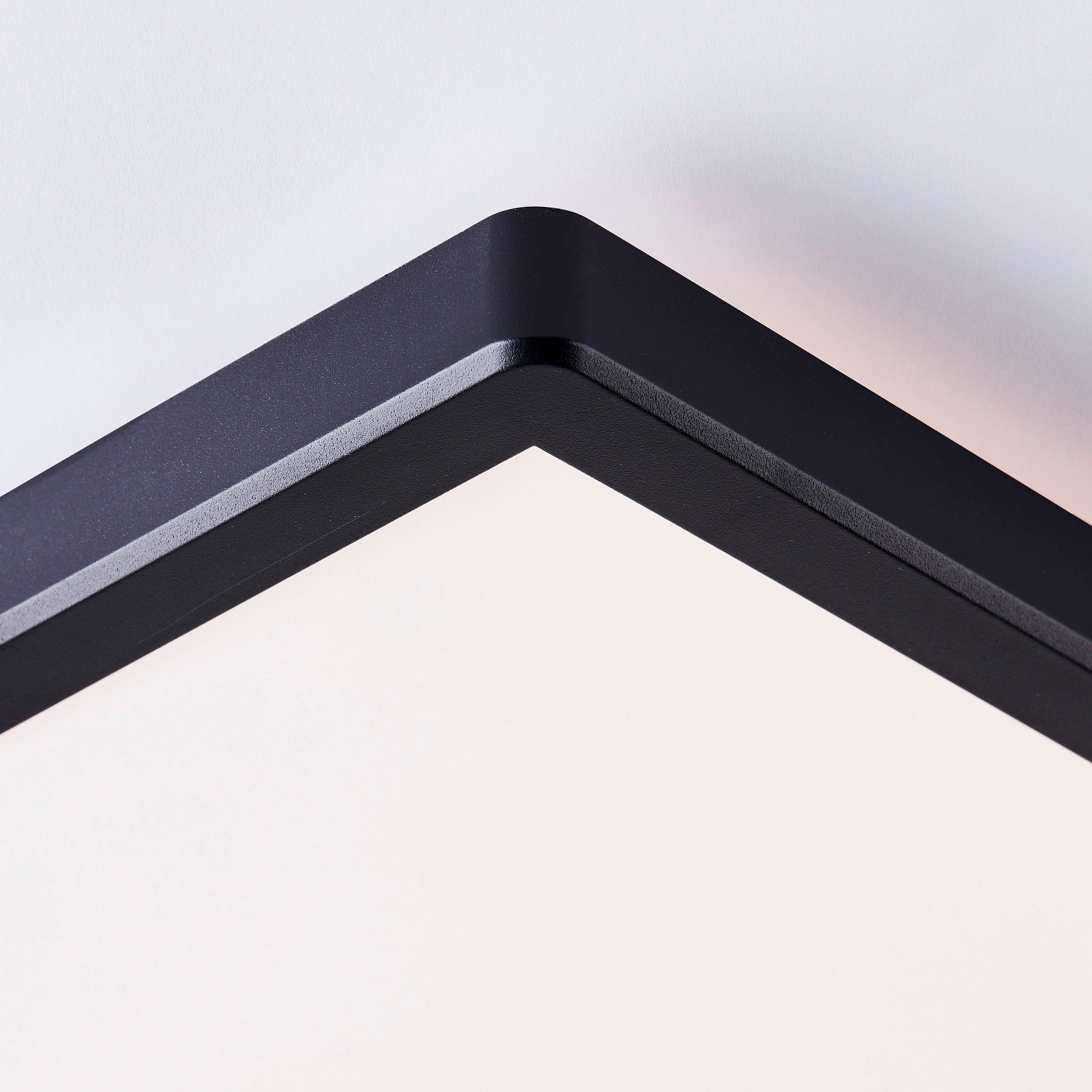my home Led-plafondlamp Elliot 42 x 42 cm, 2500 lumen, 3000-6500 kelvin, wit/zwart (1 stuk)