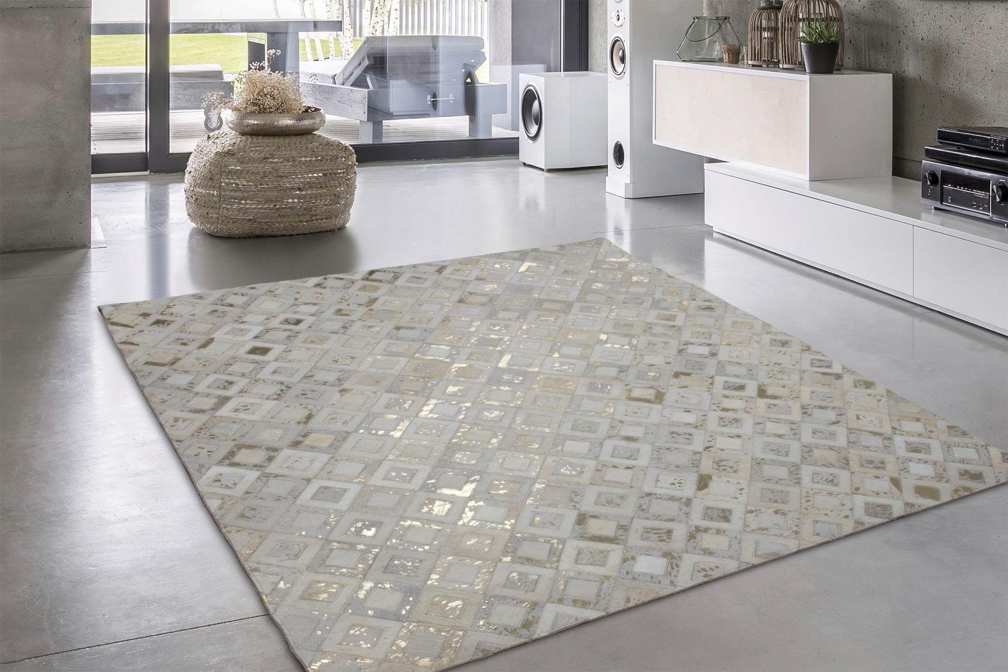calo-deluxe Vachtvloerkleed Scarllet 110 echte runderhuid, woonkamer