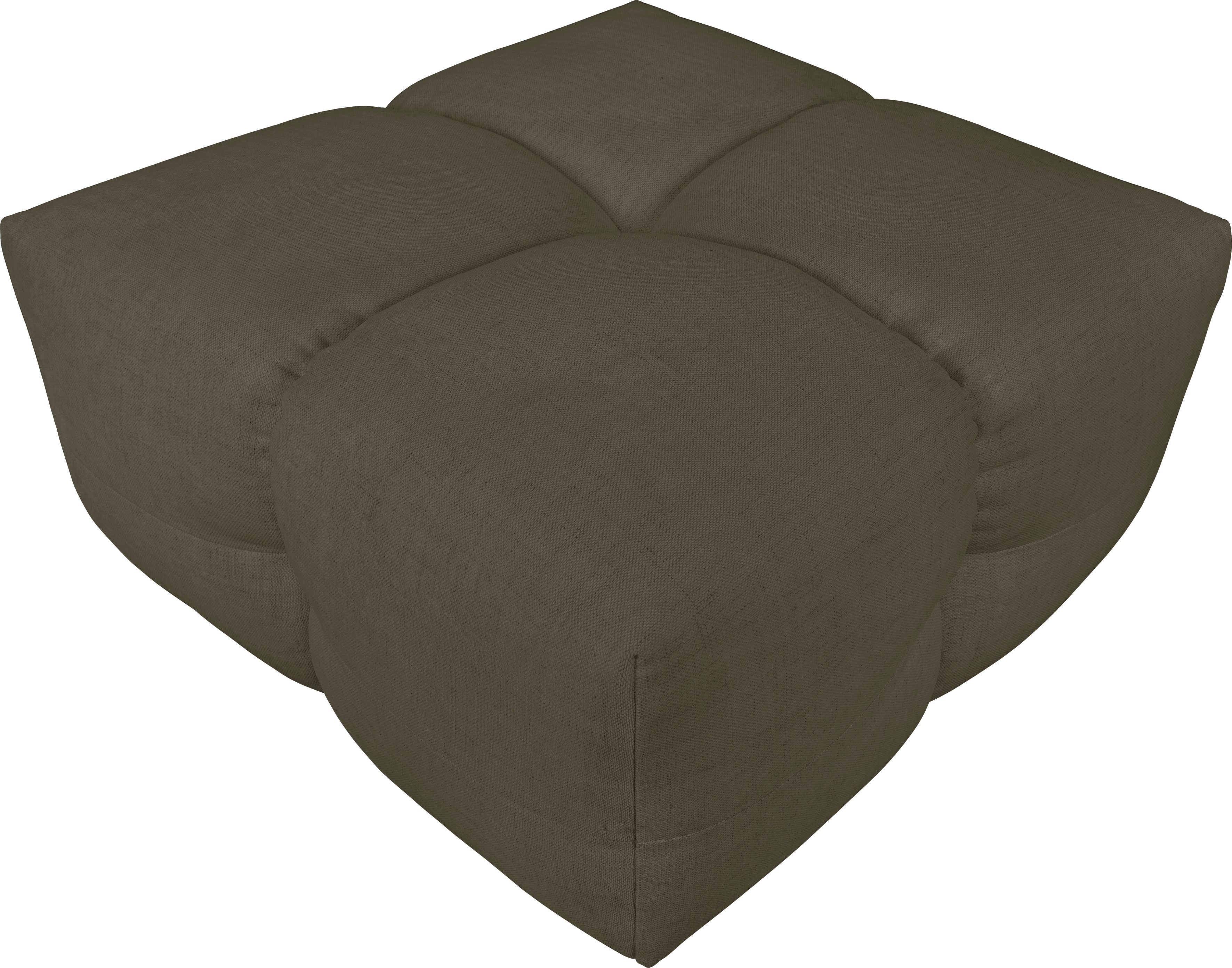 LeGer Home by Lena Gercke Hocker TALISHA zitpoef, moderne quilt, afmetingen: 84/93/43 cm hoog zitcomfort, gezellig en modern, uitvoerig gestoffeerd