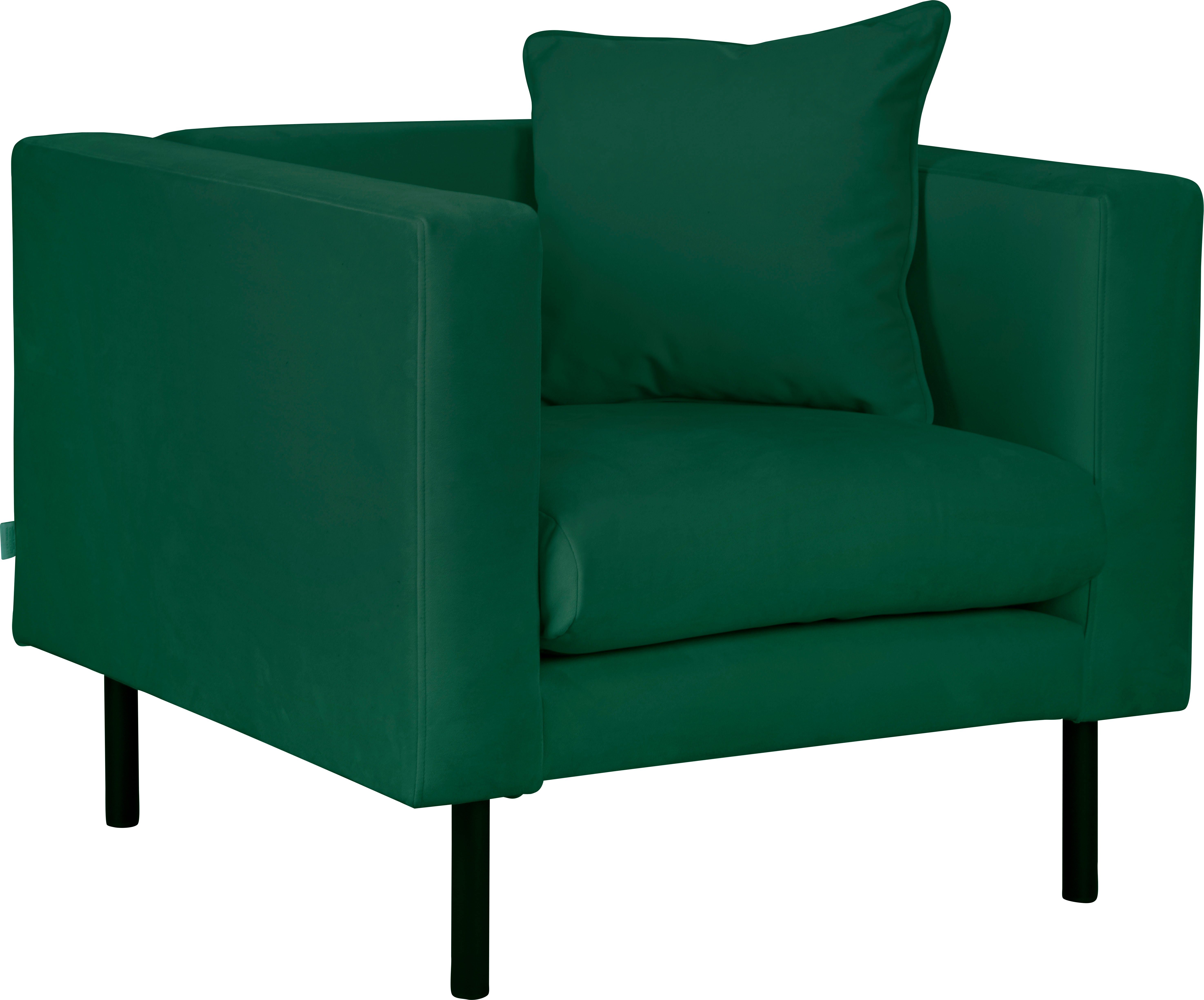 Guido Maria Kretschmer Home&Living Fauteuil Lillibeth cocktailsstoel, loungesstoel, afmetingen B/D/H: 90/74/83 cm Sierkussen als tweezijdig te gebruiken kussen 45x45 cm, in fluwelige look of cord