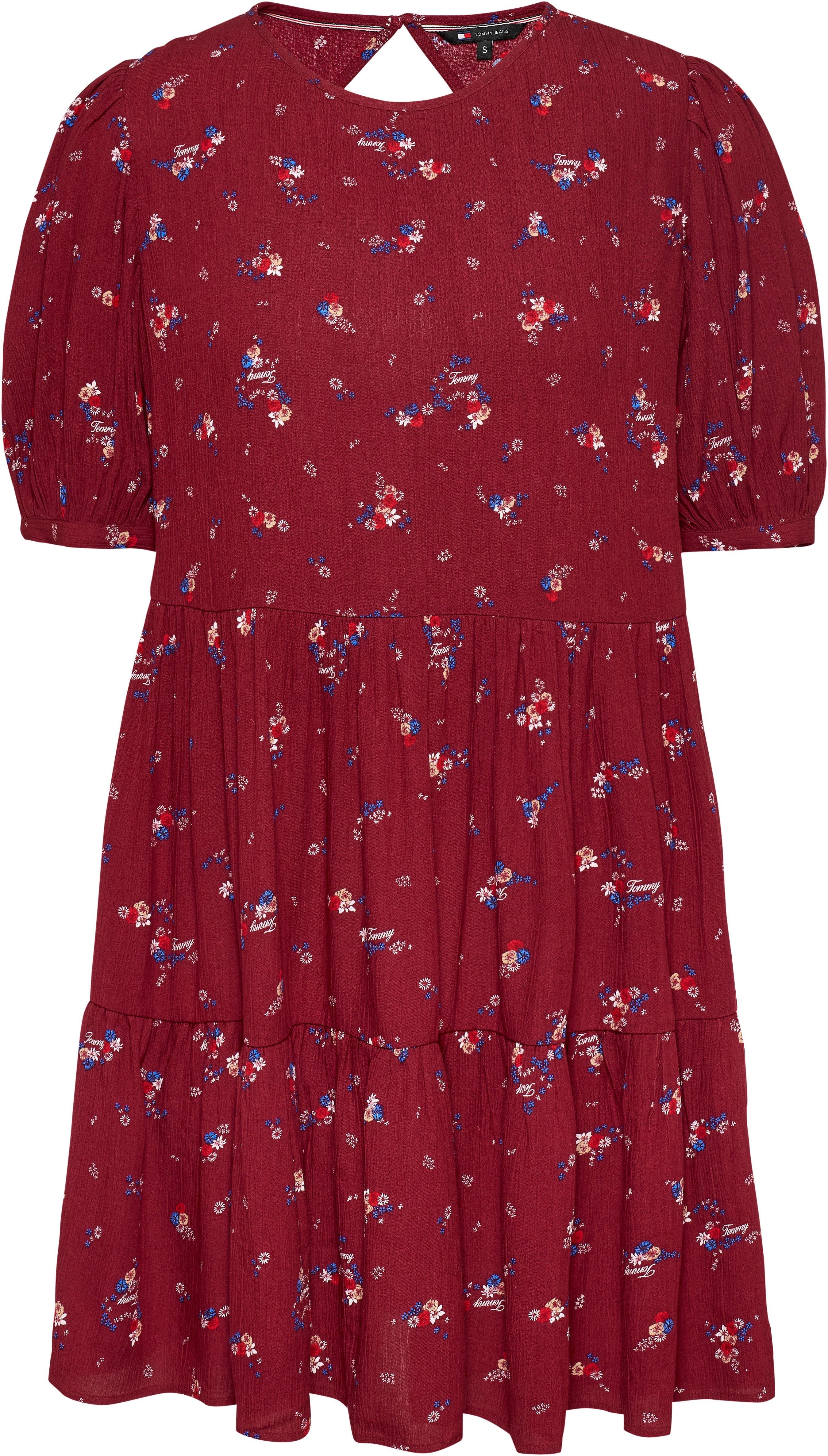 TOMMY JEANS Blousejurk TJW FLORAL TIERED ALINE DRESS