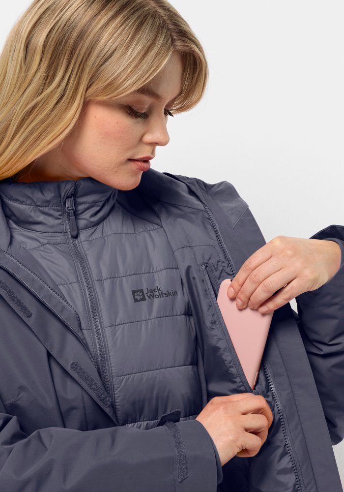 Jack Wolfskin Functioneel 3-in-1-jack GEISSHORN 3-in-1 JKT W (2-delig)