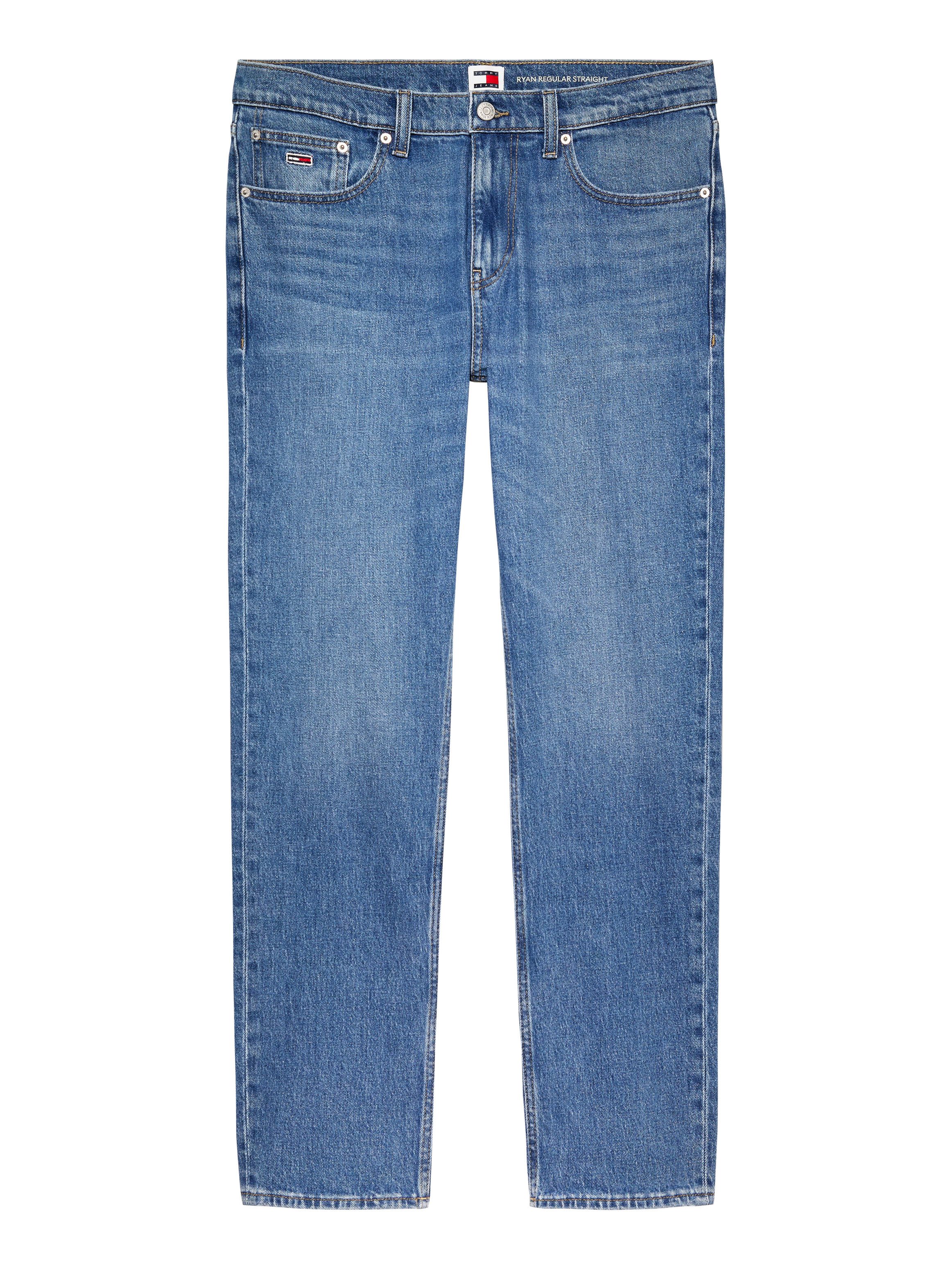 TOMMY JEANS Regular fit jeans RYAN RGLR STRGHT met gestempeld logo