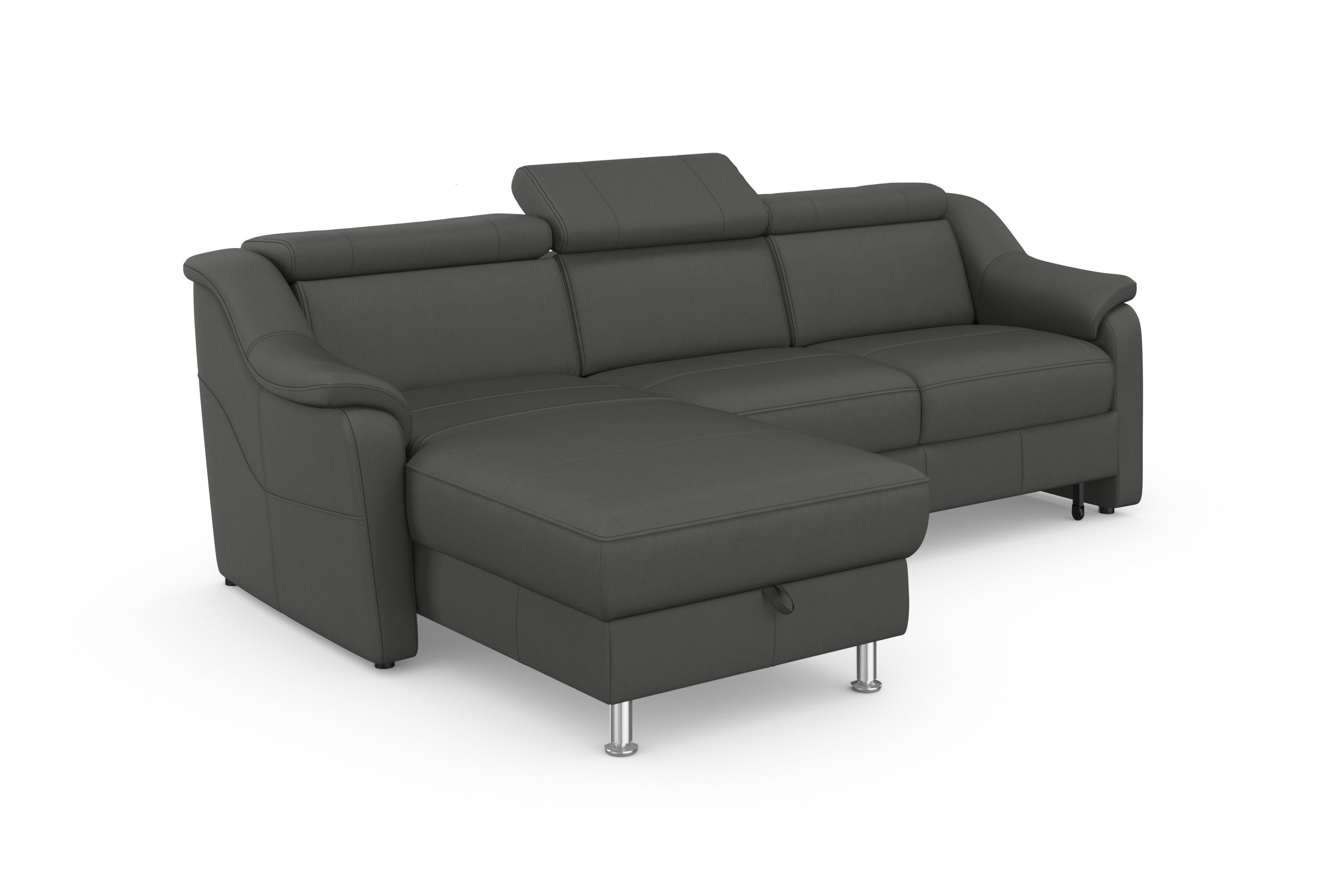 sit&more Hoekbank Freetown L-vorm met verstelbare hoofdsteun en comfortabele binnenvering