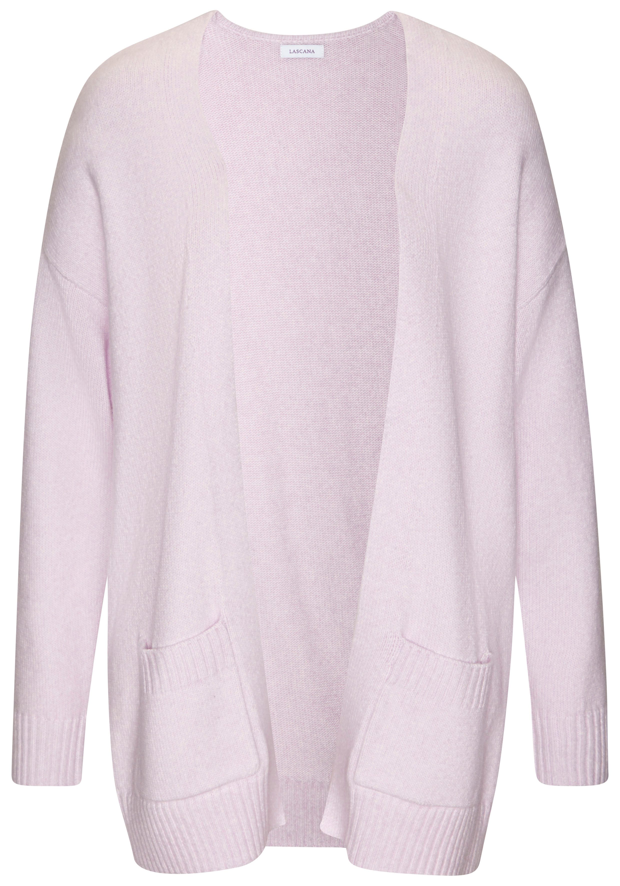 Vivance Vest van knuffelige breikwaliteit, cardigan (set, Met sjaal)